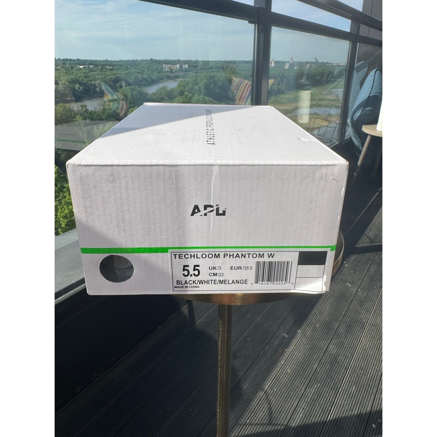 APL TechLoom Phantom W Sneakers Women's 5.5 Black White Melange NEW