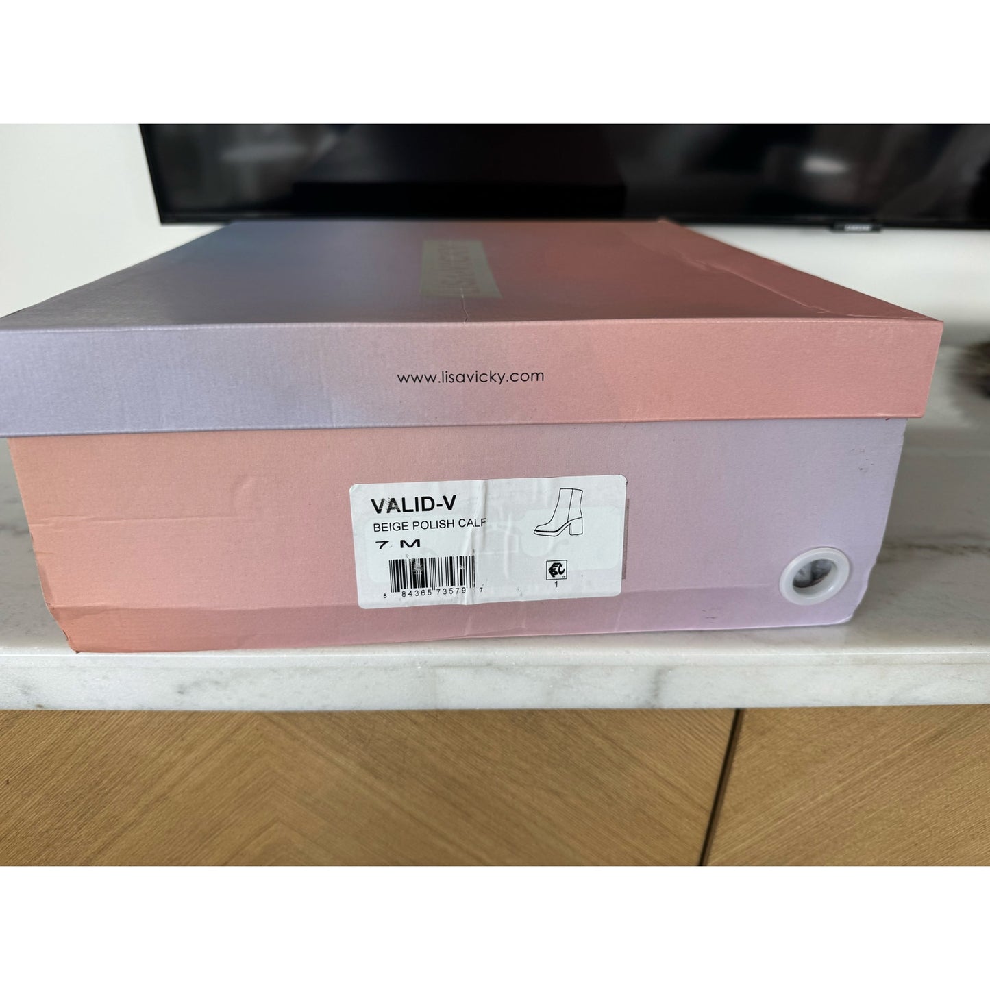 Lisa Vicky VALID-V Chunky Heel Ankle Boots | Size 7 NEW