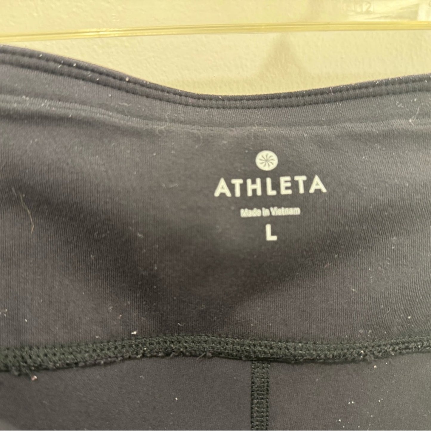 Athleta Relay Capri Black Running Leggings | Size L