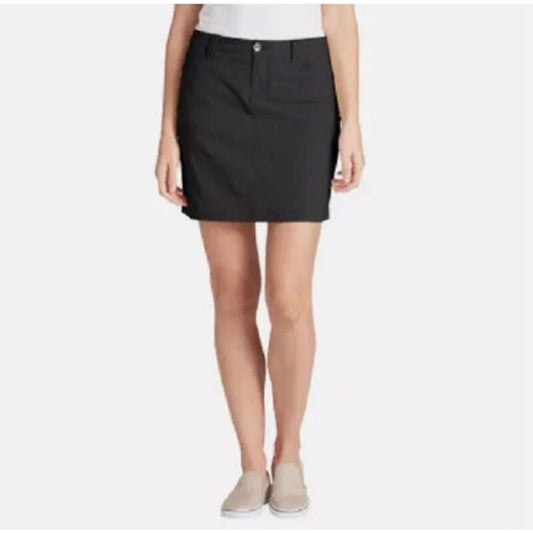 Eddie Bauer Adventurer 2.0 Skort Black Size 16 UPF 50 Stretch Golf Hiking Trave