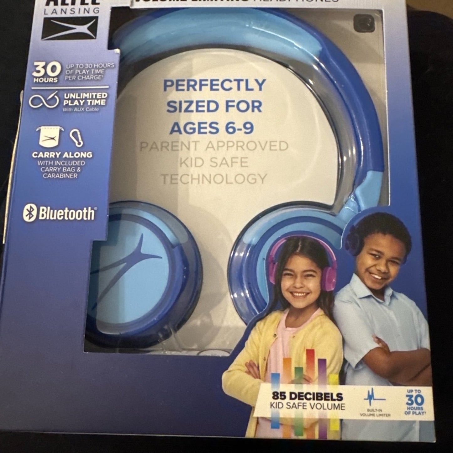 Altec Lansing 2-in-1 Kid Safe Headphones – Wireless & Wired NEW