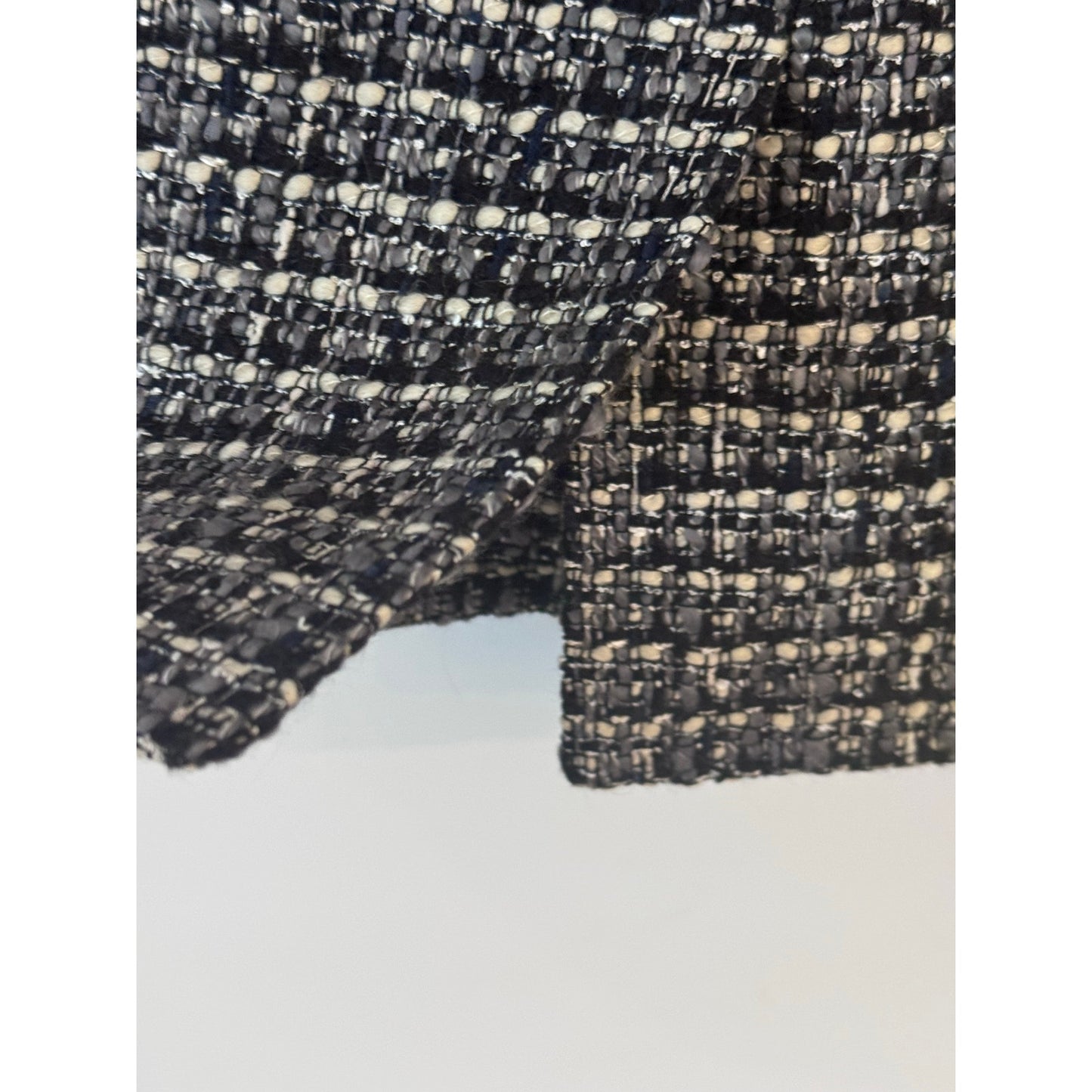 J.Crew No. 2 Pencil Skirt Tweed Black White Size 0 Work Classic