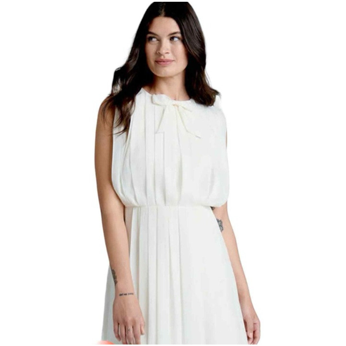 ModCloth “The Pleat-est Things” Mini Dress – Ivory | Size Medium | NEW