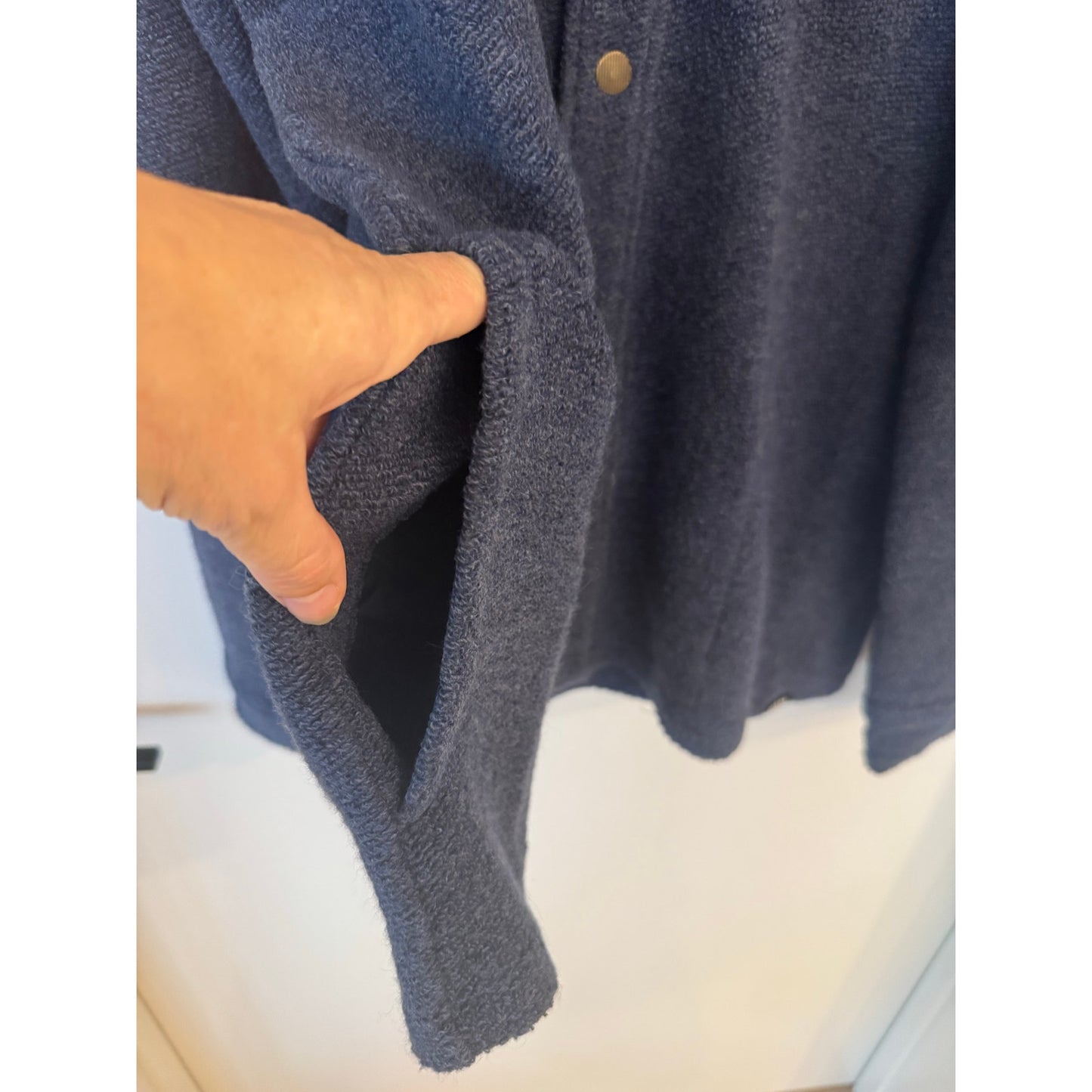 prAna IncrediWool Overshirt XL – Stormy Night Heather – NWT