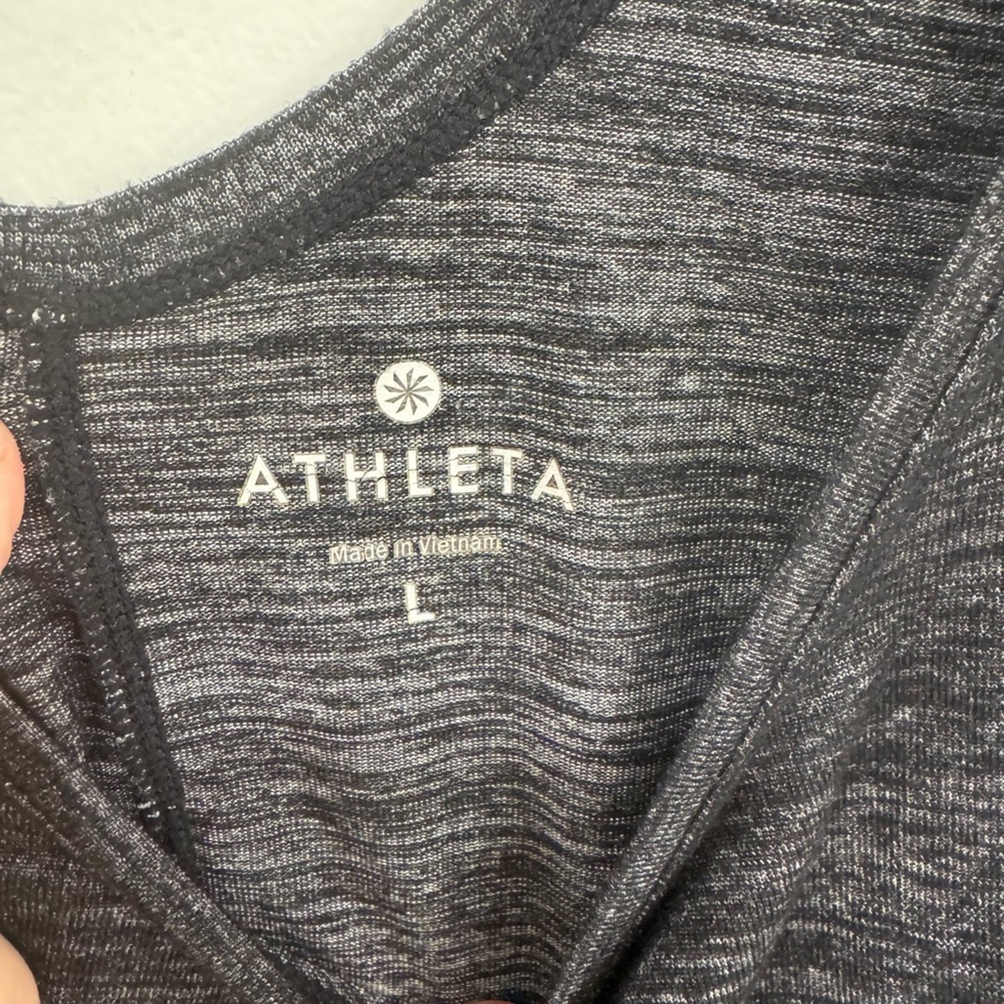 Athleta Tank Top | Black Pattern | Size Large