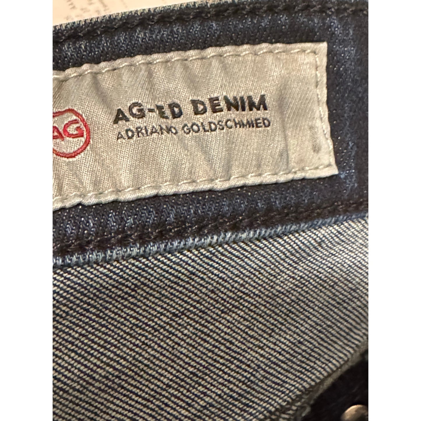 AG Adriano Goldschmied Dark Wash Straight Jeans NEW Size 26R
