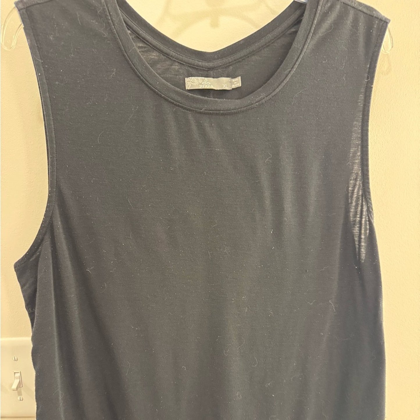 prAna Rogue Sleeveless Tank | Black | Size XL