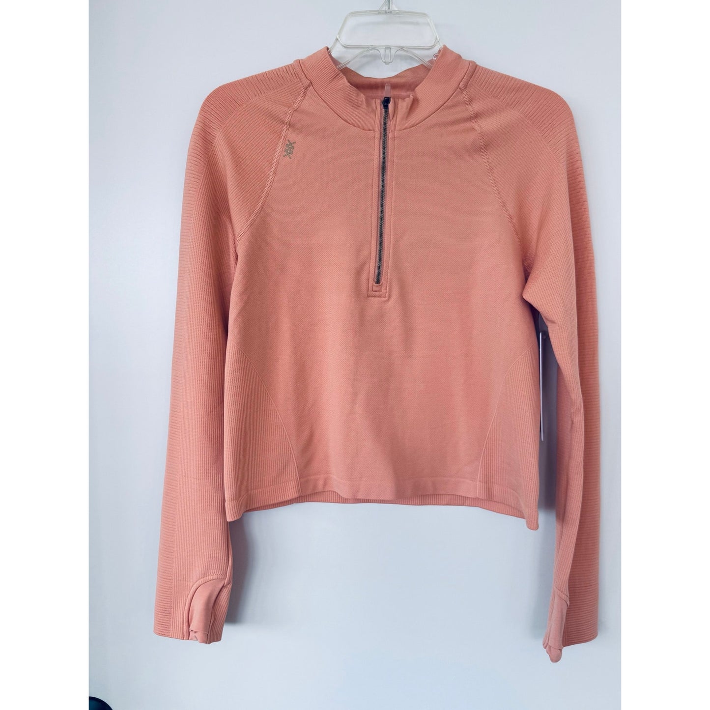 Rhone Breakaway Seamless 1/4 Zip Orange Haze NEW Size Large