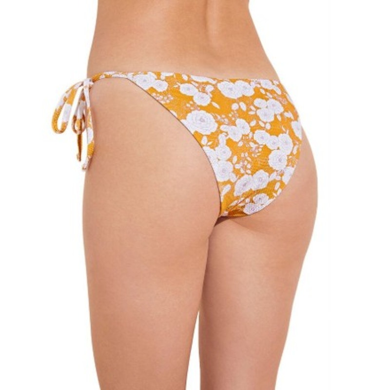 Eberjey Retro Floral Sadie Bikini Bottom | Mango/Lilac | Size Small NEW