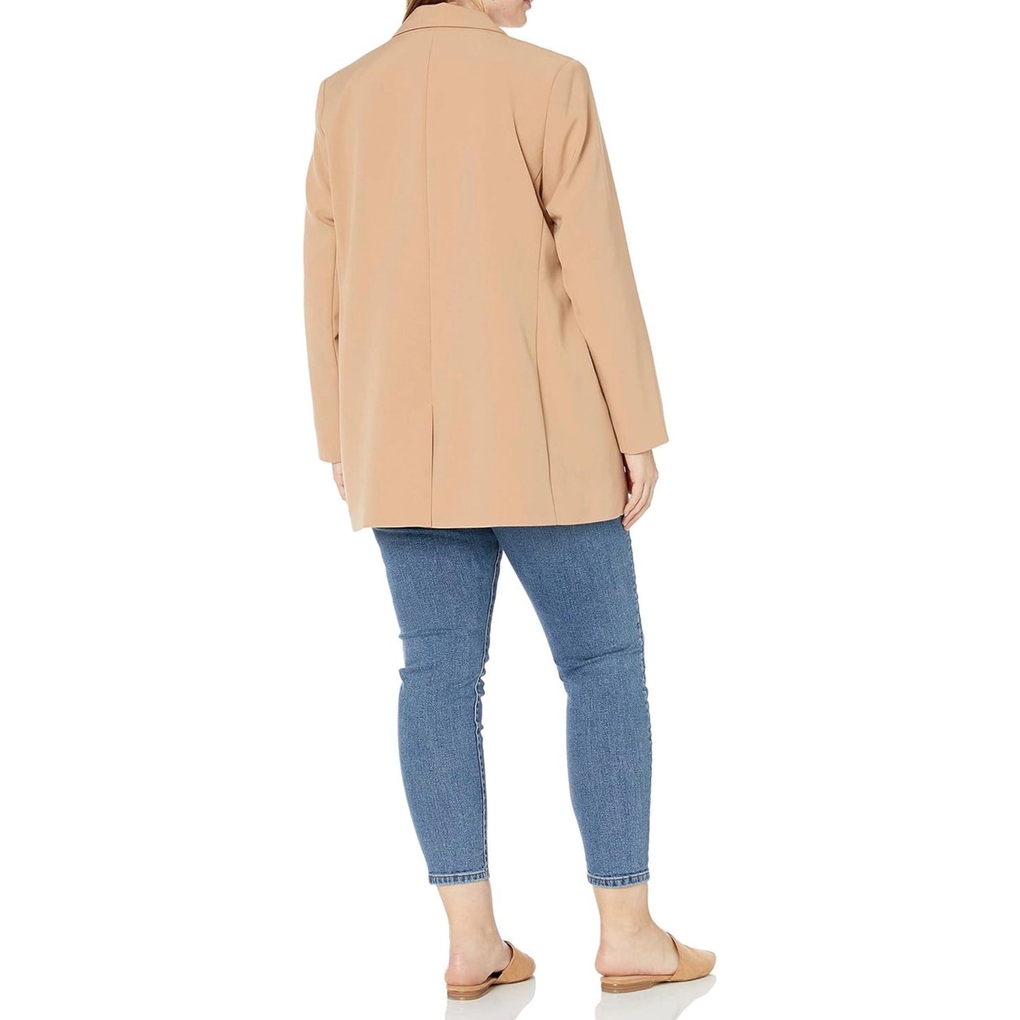 The Drop — Blake Long Blazer (Praline) — NEW — Size 3X