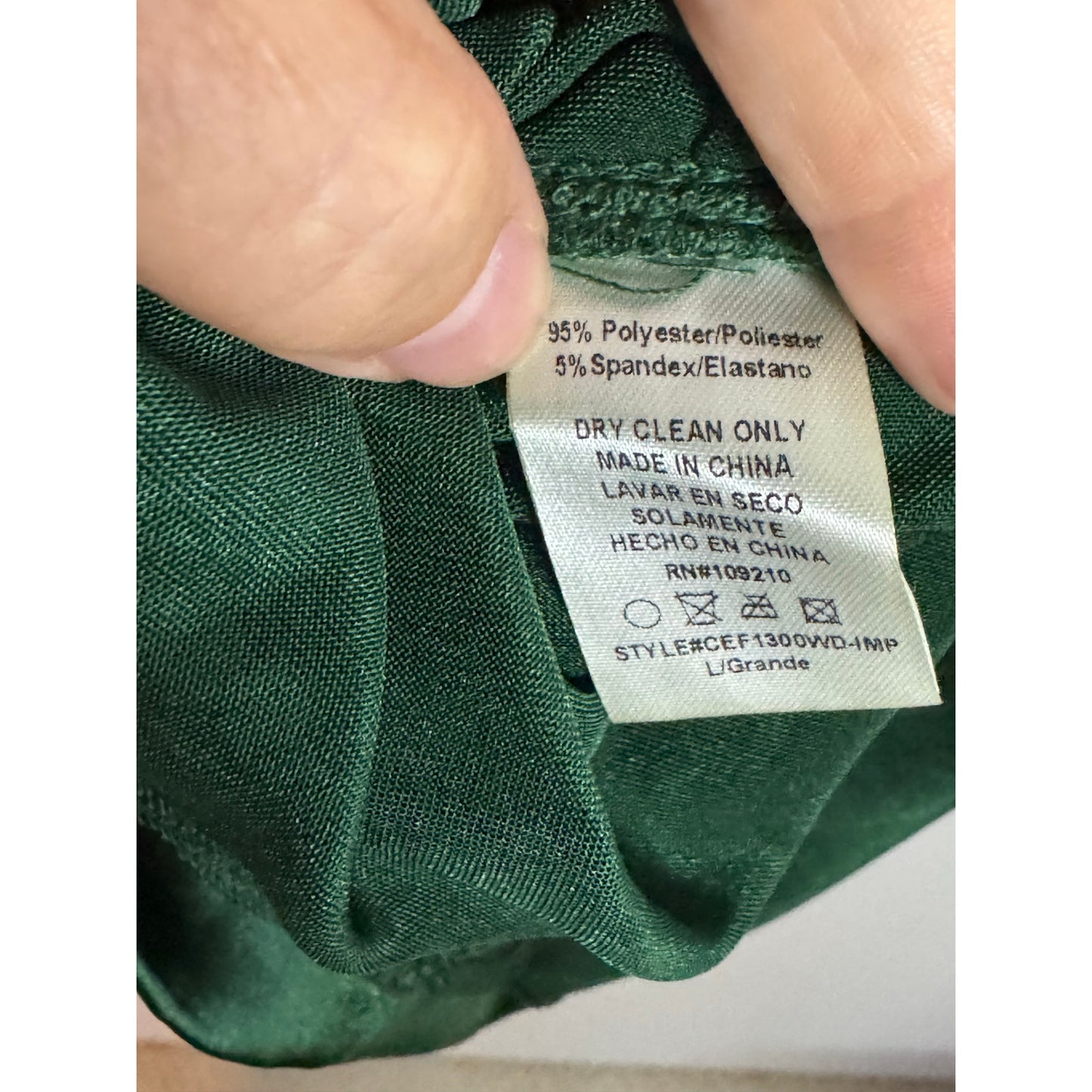 Windsor Hunter Green Satin Bodycon Dress – Size Large NWT