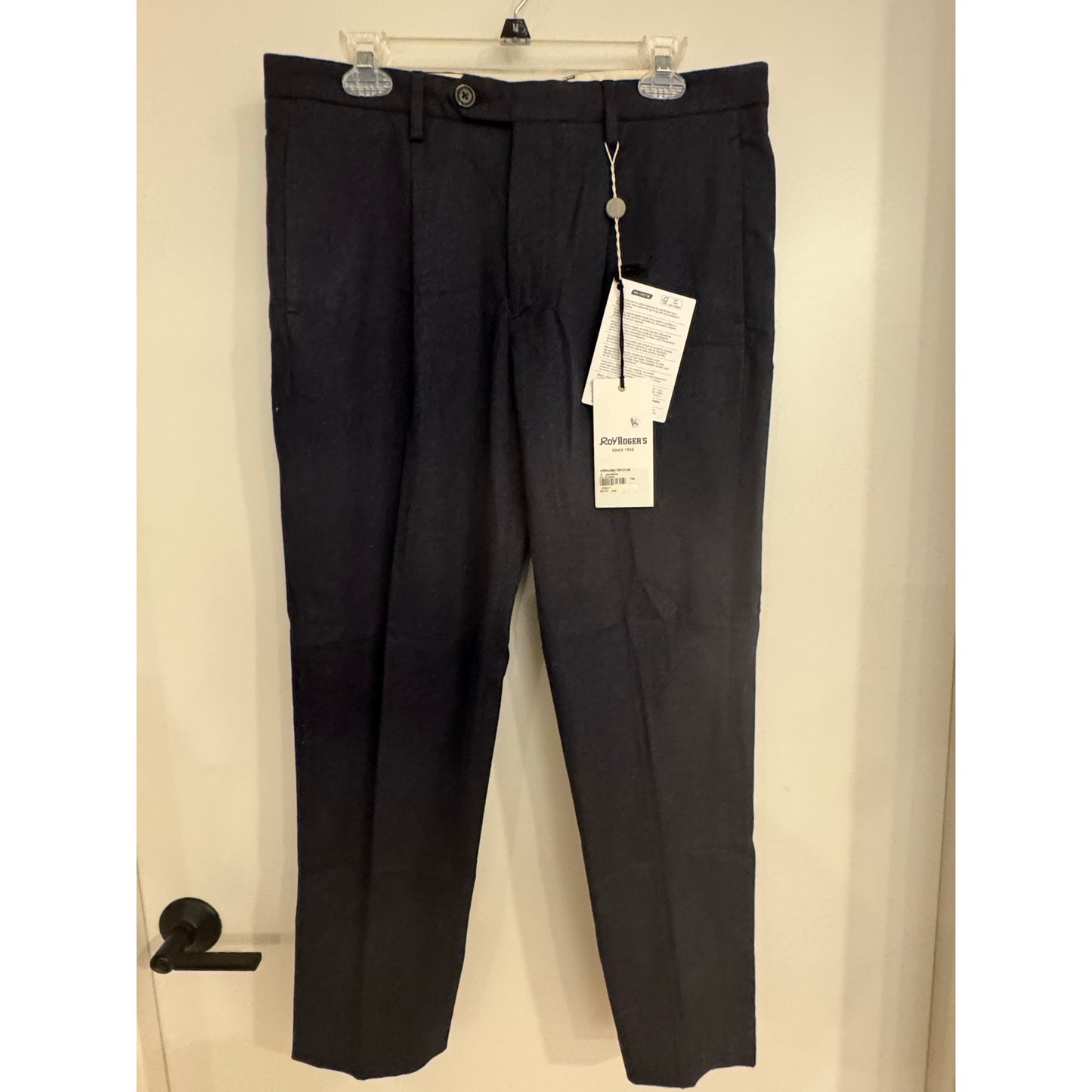 Roy Roger’s Navy Trousers – Size 34 – Made in Portugal – NWT
