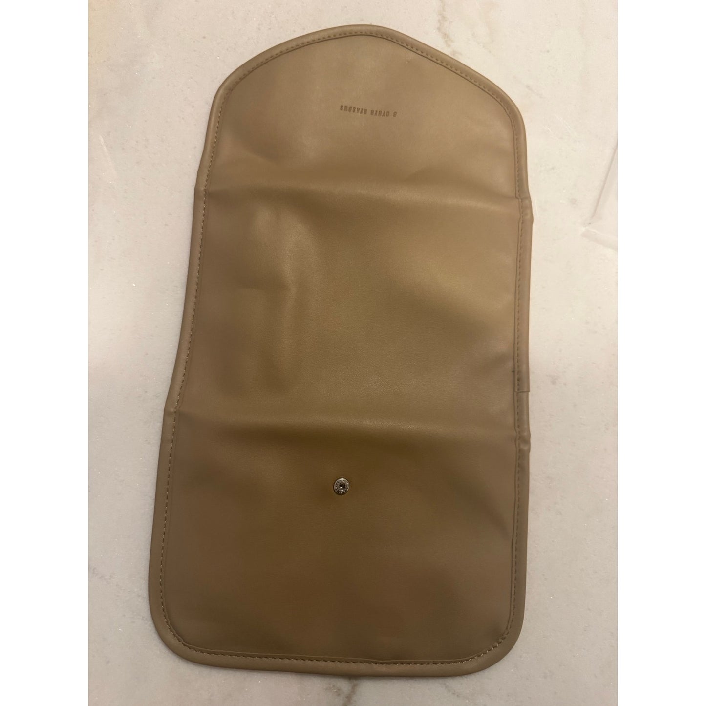 8 Other Reasons Jewelry Travel Bag Tan Vegan Leather Organizer NEW