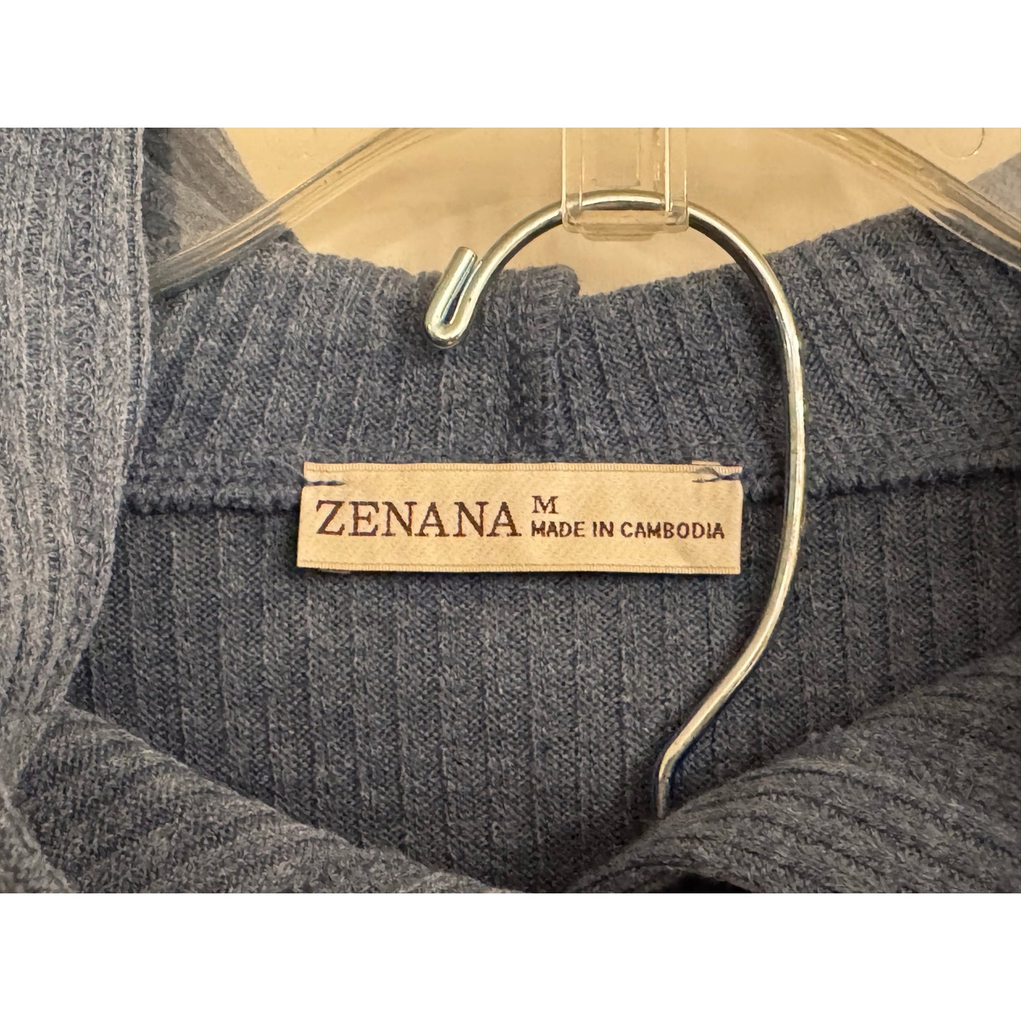 Zenana Ribbed Lounge Set | Blue | Size M | NWT