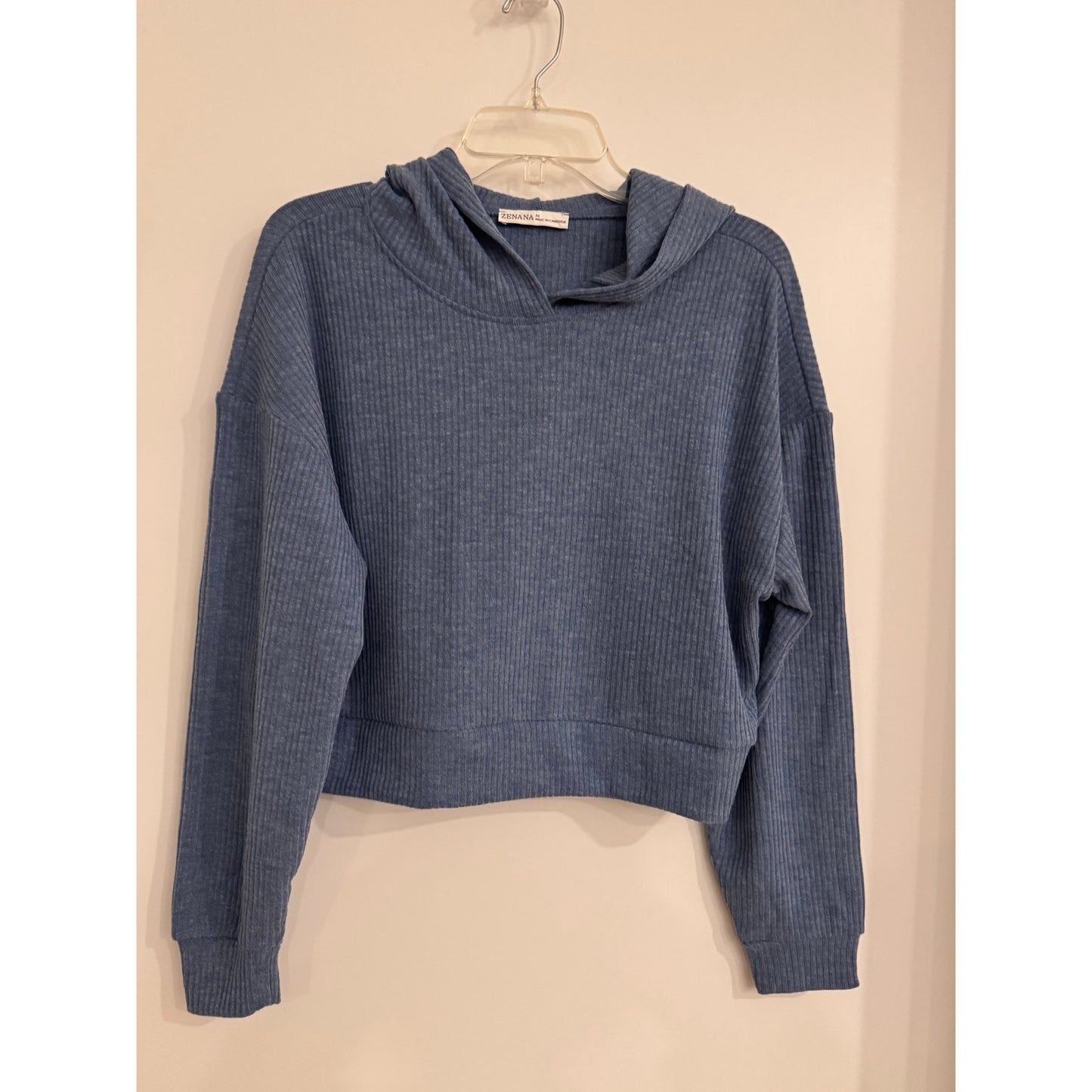 Zenana Ribbed Lounge Set | Blue | Size M | NWT
