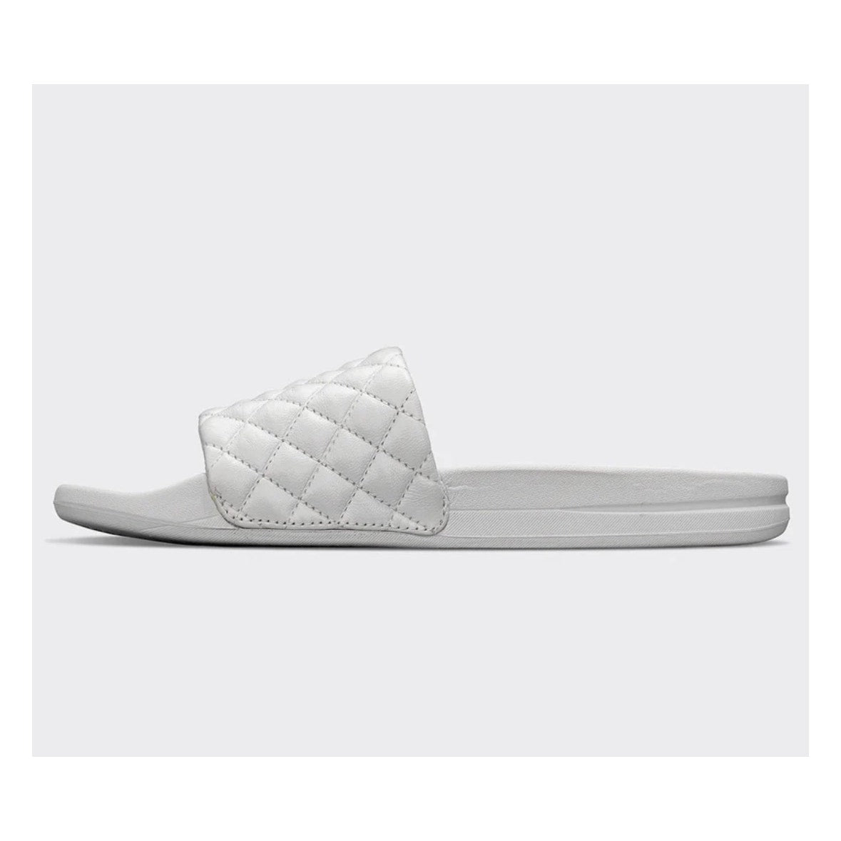 APL Lusso Slide Ivory Quilted Nappa Leather Slides Women’s Size 6 NEW
