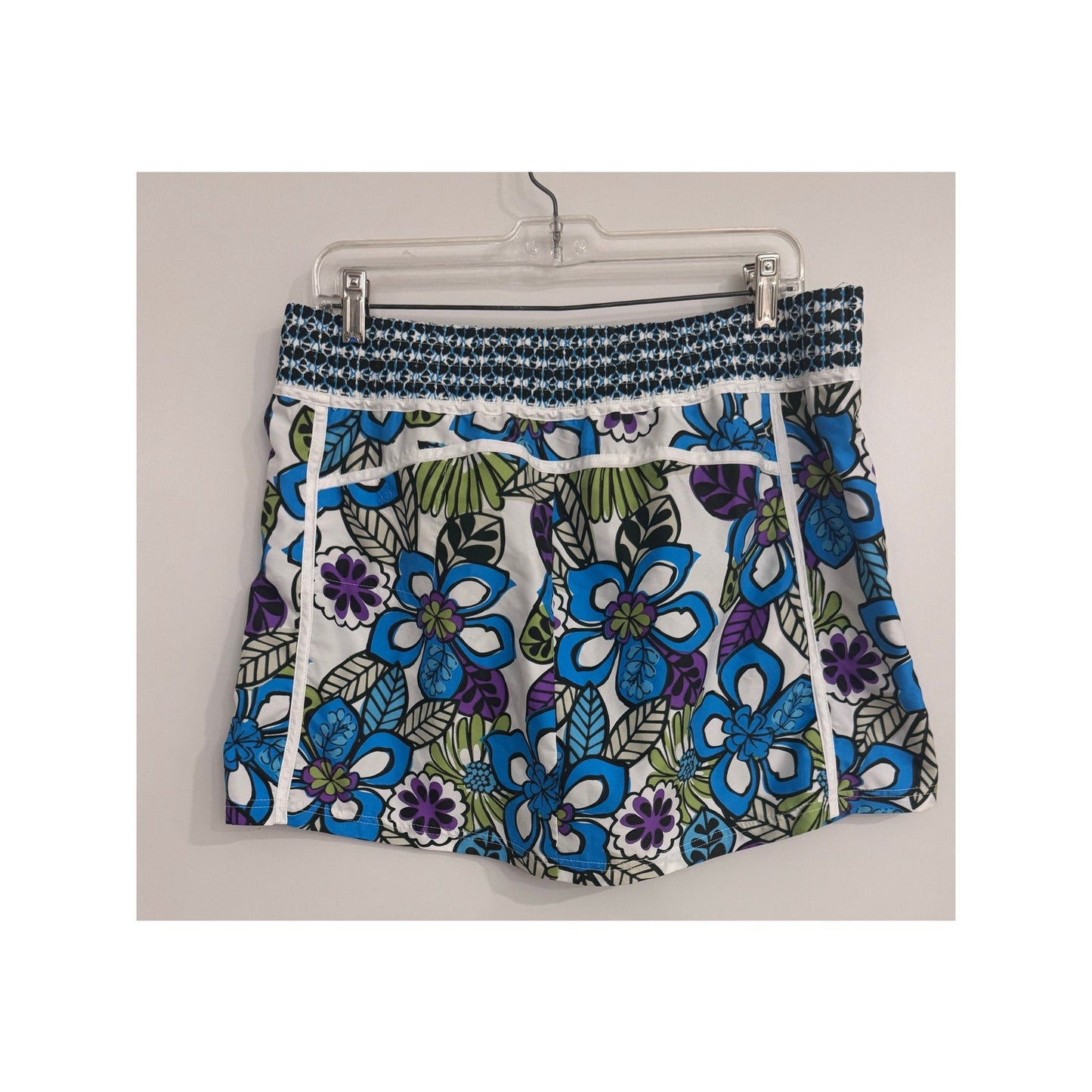 Athleta Women’s Floral Print Boogie Board Swim Skirt | Size Large