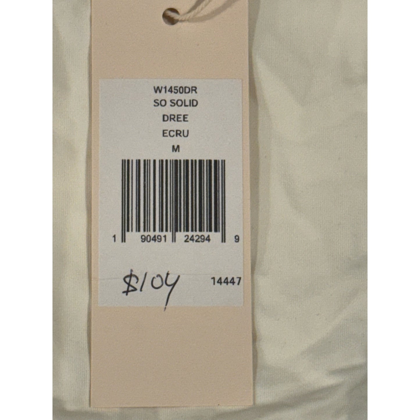 Eberjey So Solid Dree Bikini Bottom – ECRU – Size Medium NWT