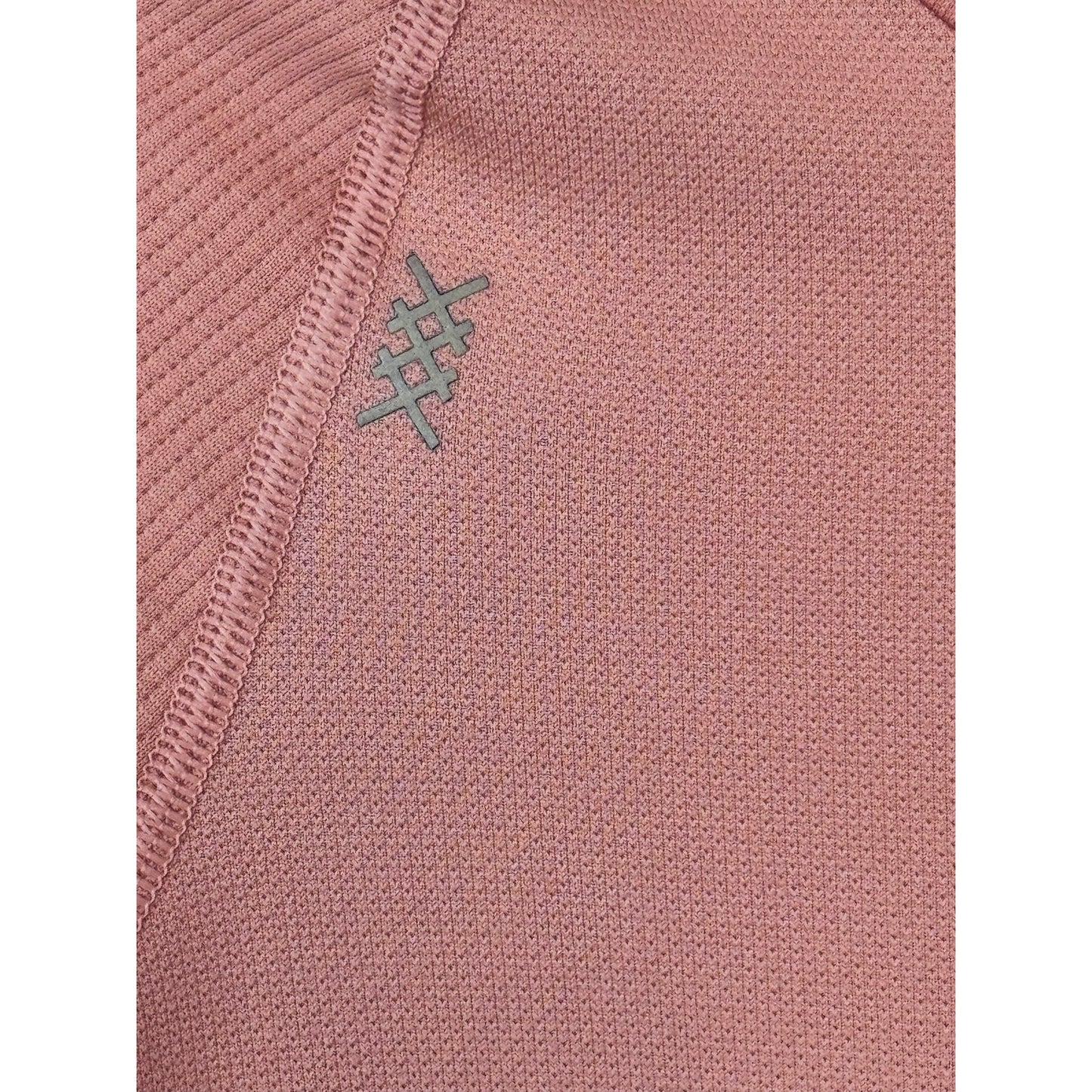Rhone Breakaway Seamless 1/4 Zip Orange Haze NEW Size Large Cropped Athletic Top