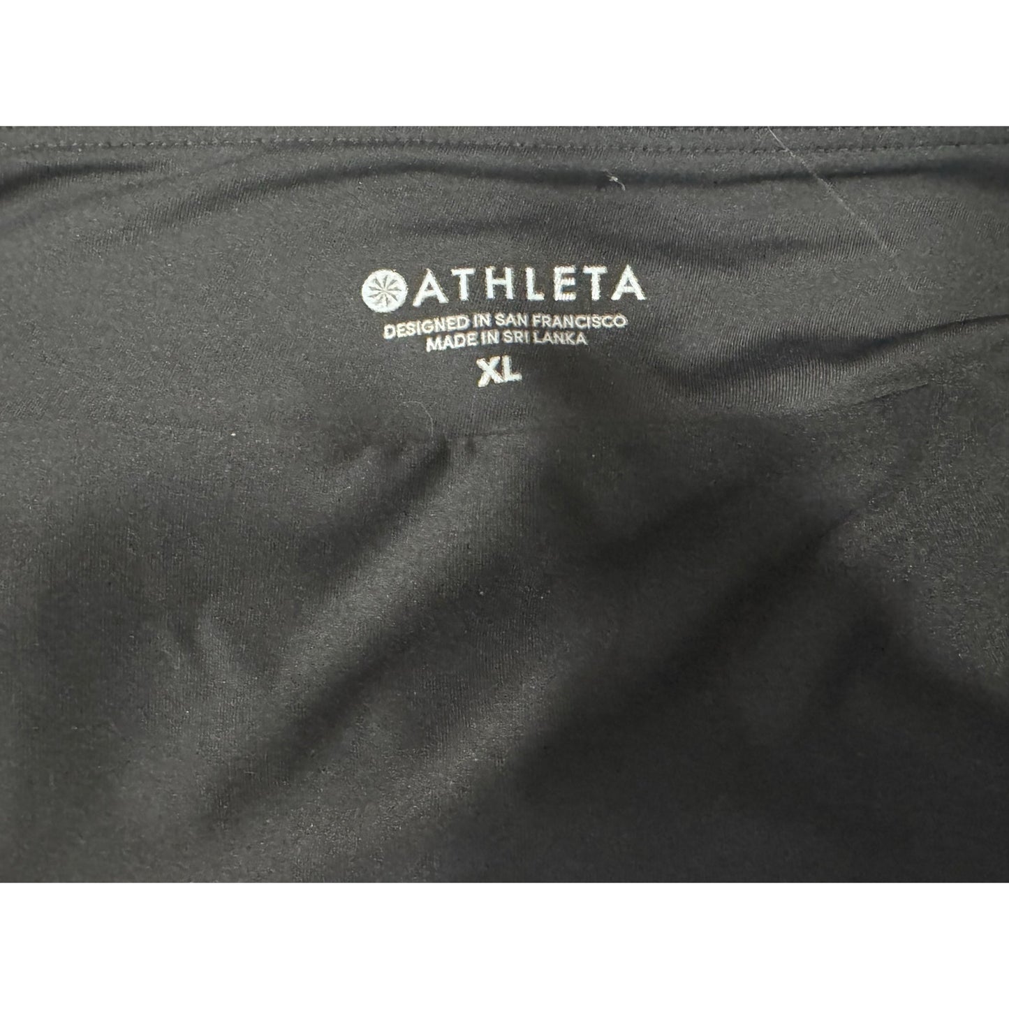 Athleta Black Tankini + Swim Skirt Set | Bra Sized 38D DD Halter Swimwear XL