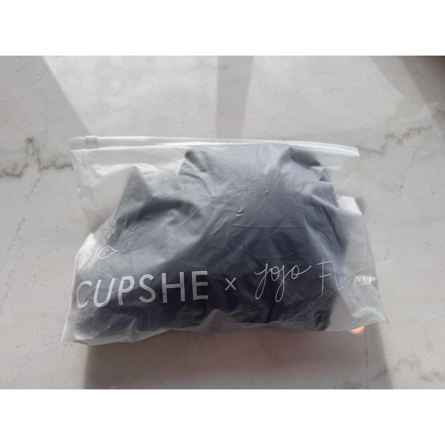 CUPSHE Navy Textured Tankini Swimsuit Set – Size Large – NEW