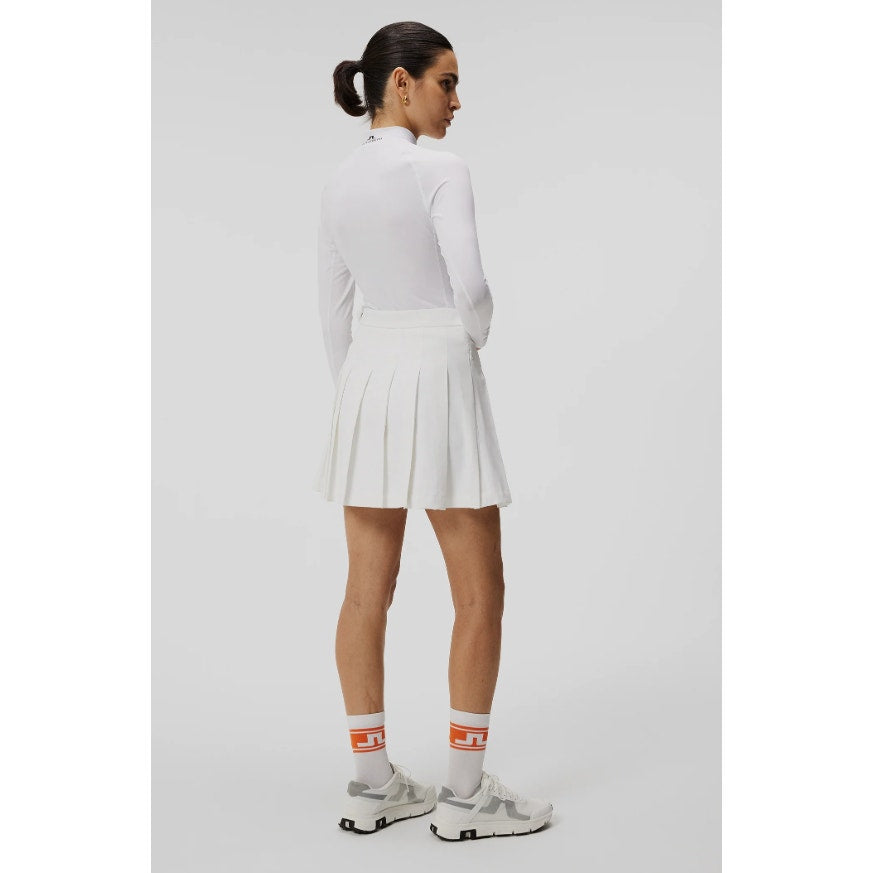 J.Lindeberg Adina Pleated Golf Skirt XL White Includes Matching Shorts NEW