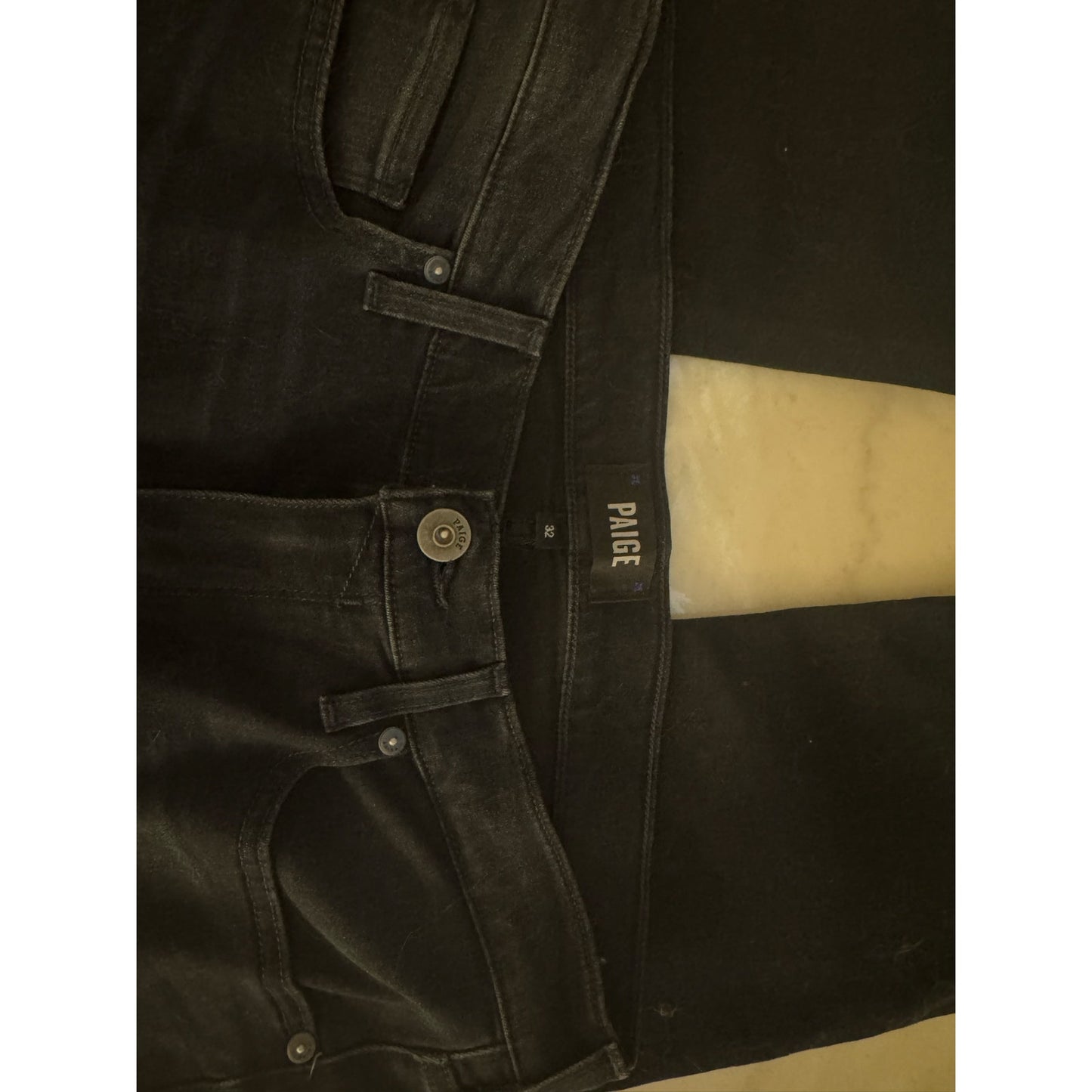 PAIGE Lennox Slim Straight Jeans Men's 32 Dark Wash Premium Denim 32x28
