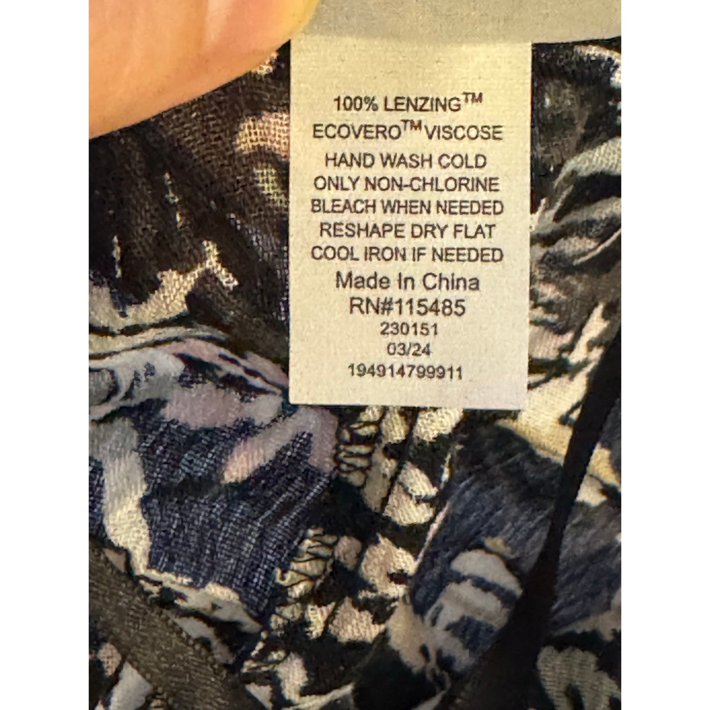 Sonoma Floral Tie-Front Blouse – EcoVero Viscose – NWT