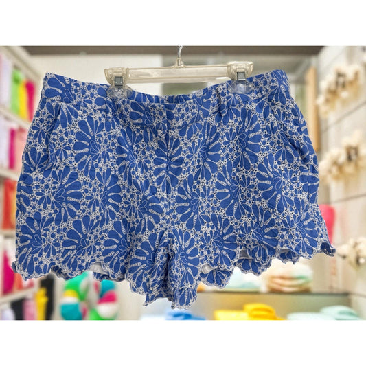 LOFT Riviera Embroidered Eyelet Shorts – Size 12 – NEW