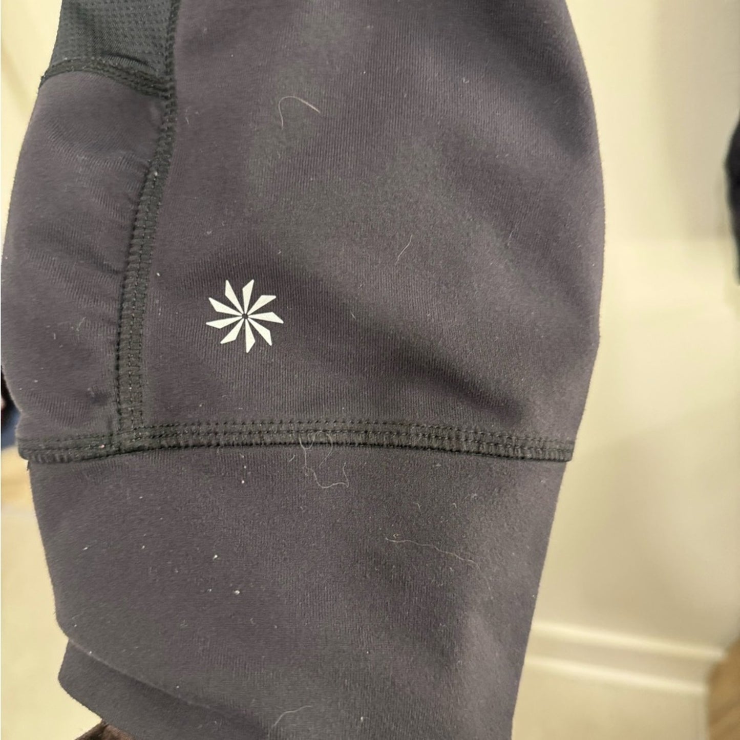 Athleta Relay Capri Black Running Leggings | Size L