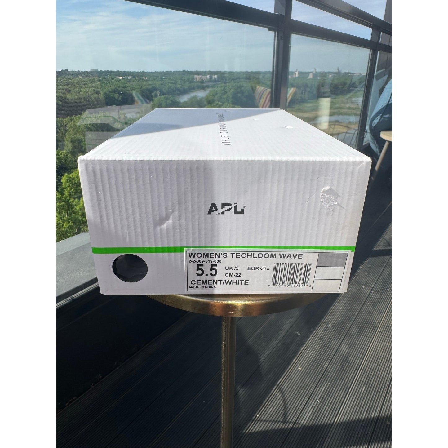 APL TechLoom Wave Sneakers Women's 5.5 Cement White NEW