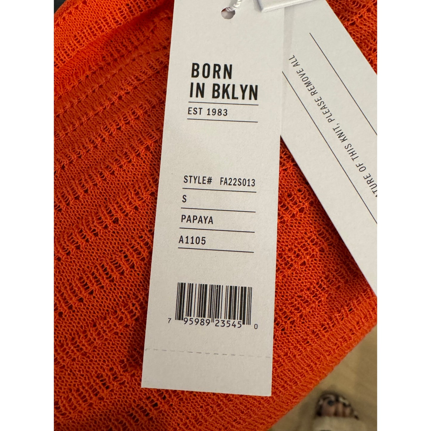525 America Papaya Knit Halter Tank Top Size Small NEW
