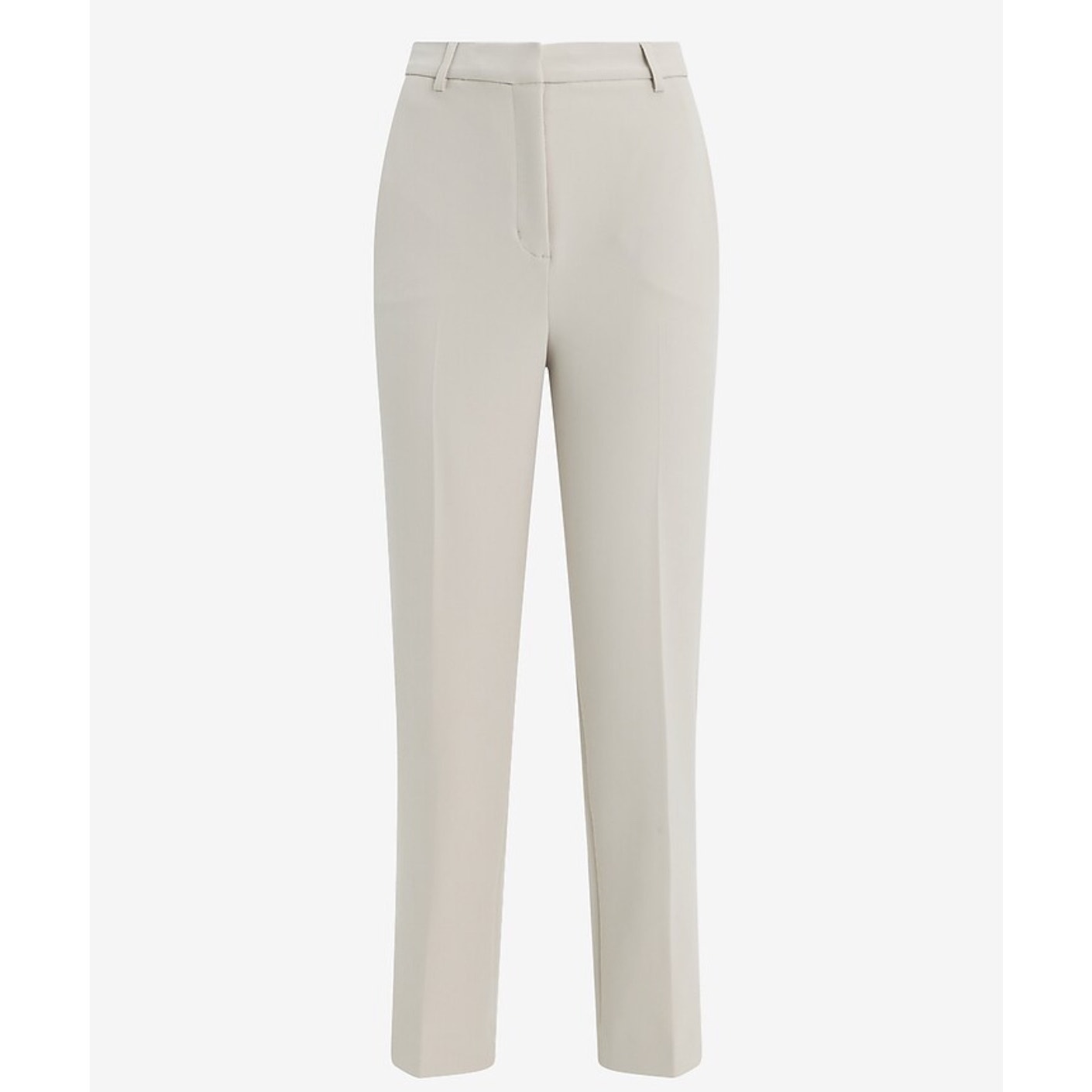 Express Editor Super High Waist Ankle Pant – Warm Ivory NWT