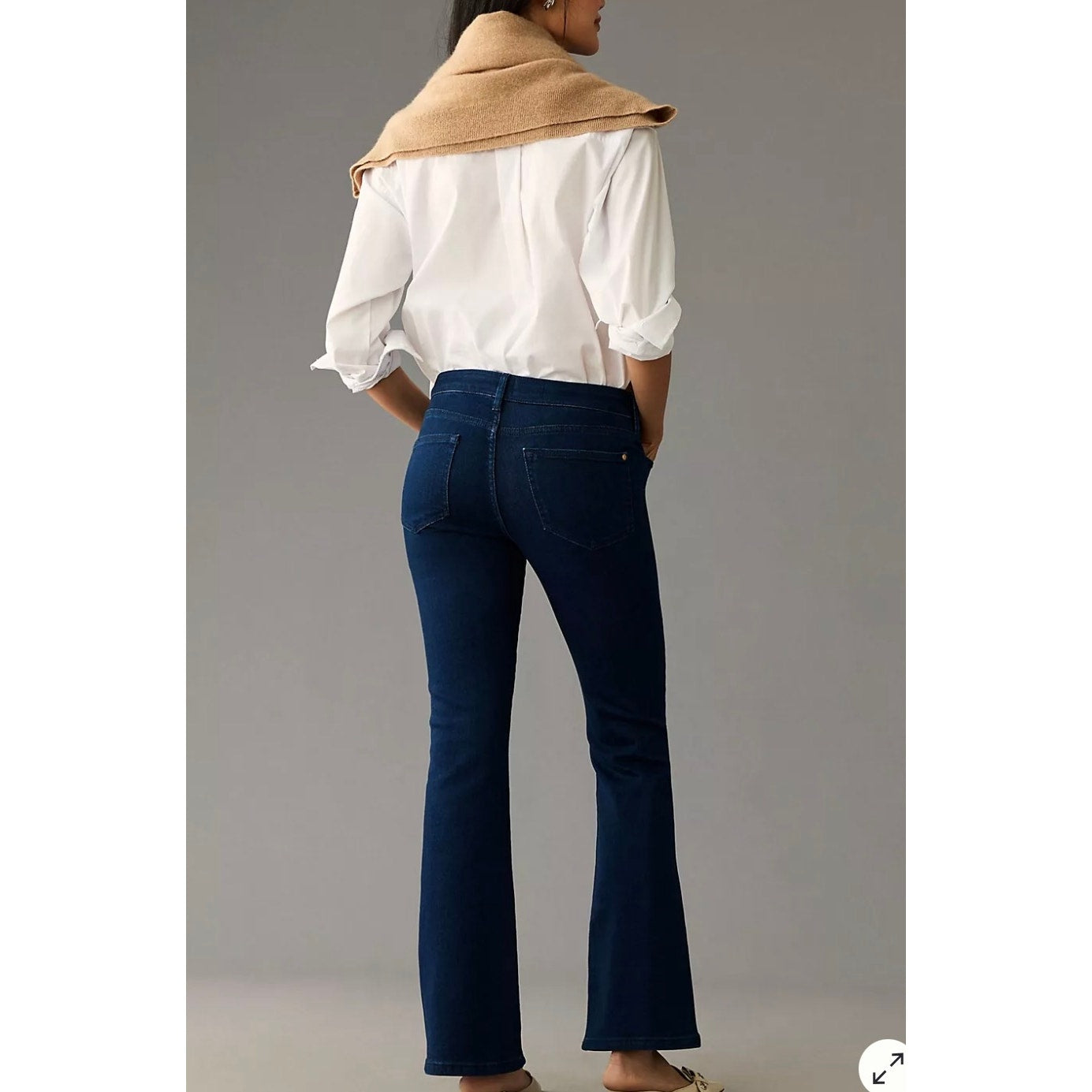 Pilcro The Icon Flare Jeans Anthropologie Dark Wash NEW Size 30
