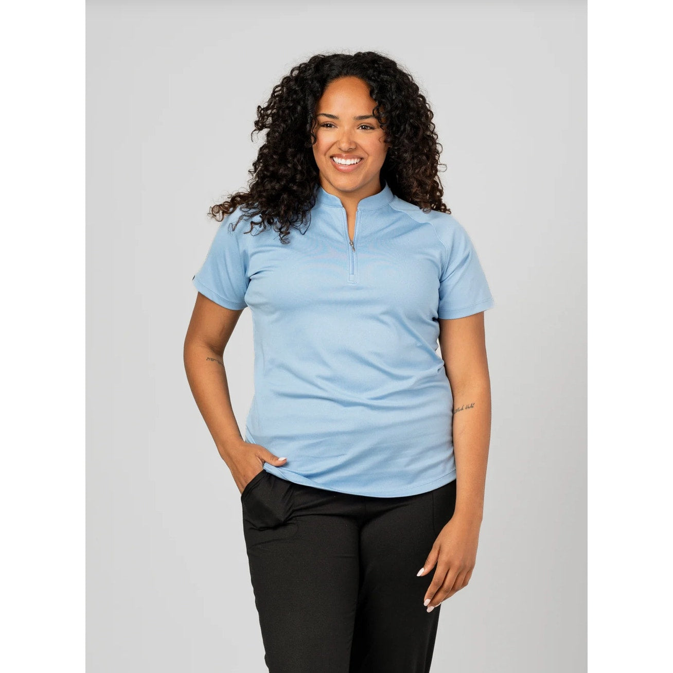 Storm Creek Visionary II Solid Short Sleeve Polo – Size Medium - Blue NEW