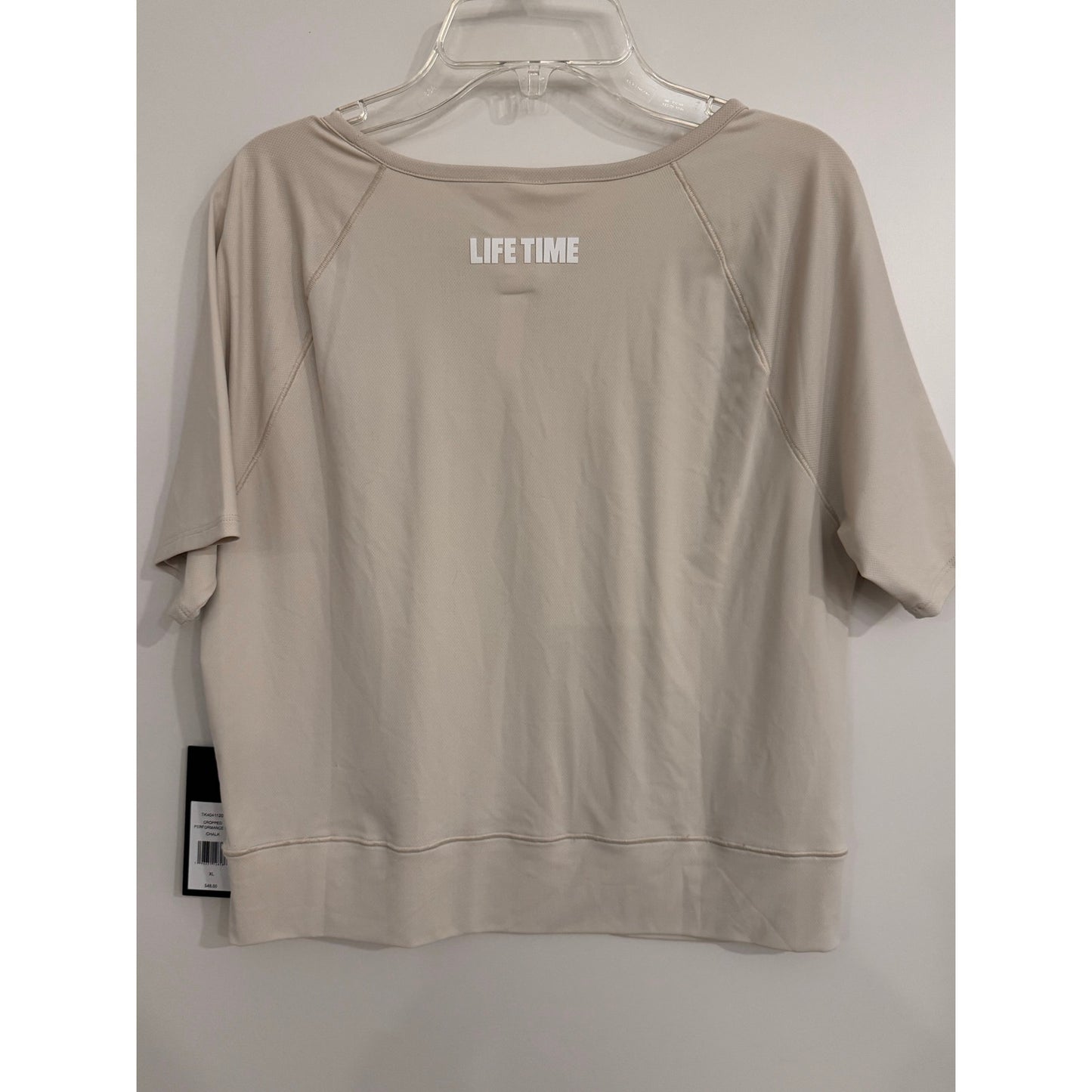 LiiP Life Time Cropped Performance Tee Chalk Beige XL NEW