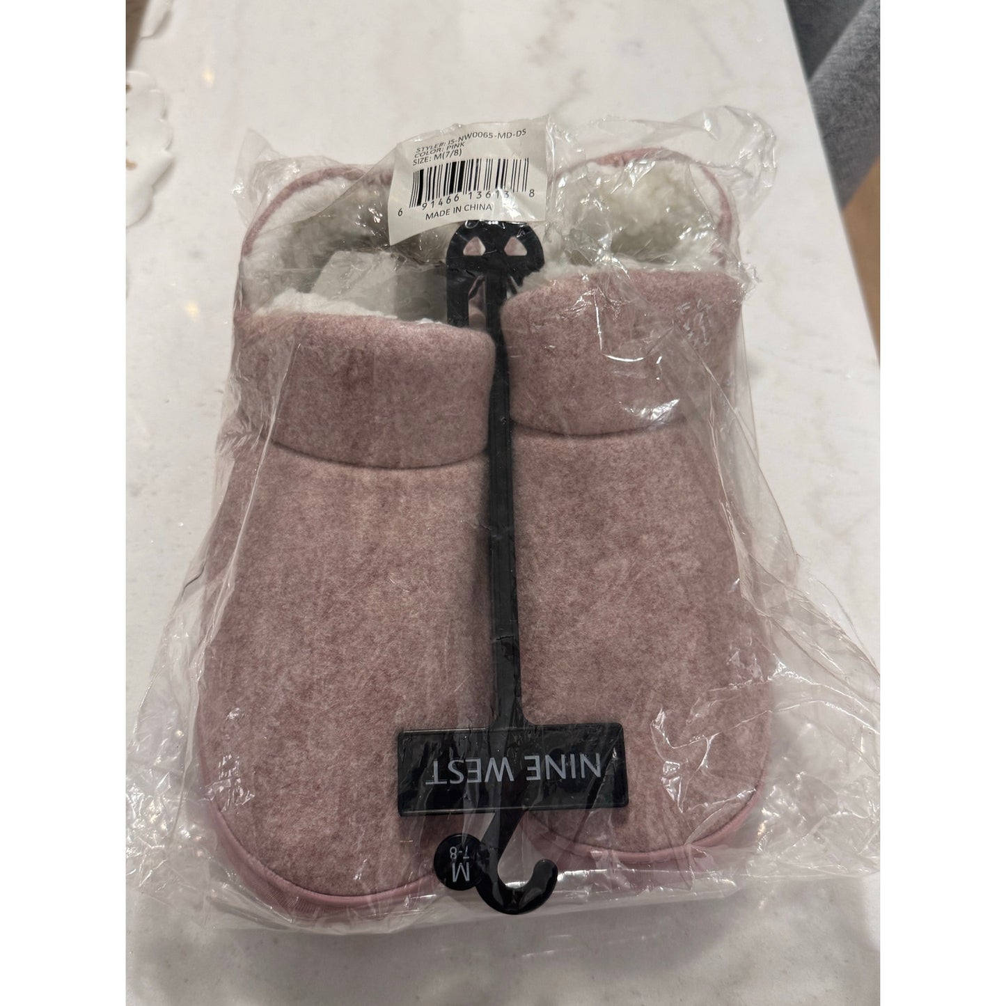 Nine West Cozy Slippers | Pink |  NEW | Size 7–8