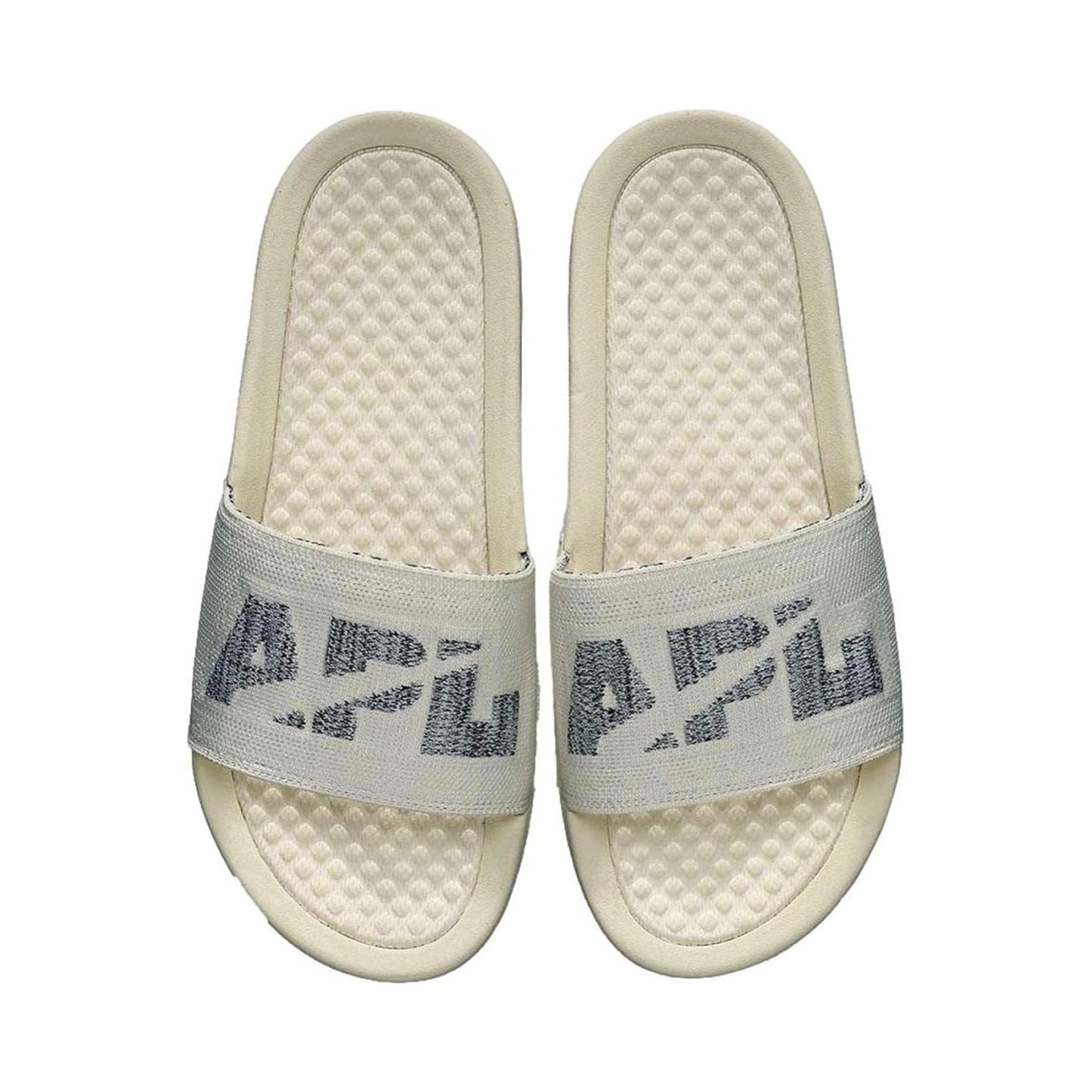 APL Women’s Big Logo Techloom Slide – Pristine/Heather Grey | Size 6 | NEW
