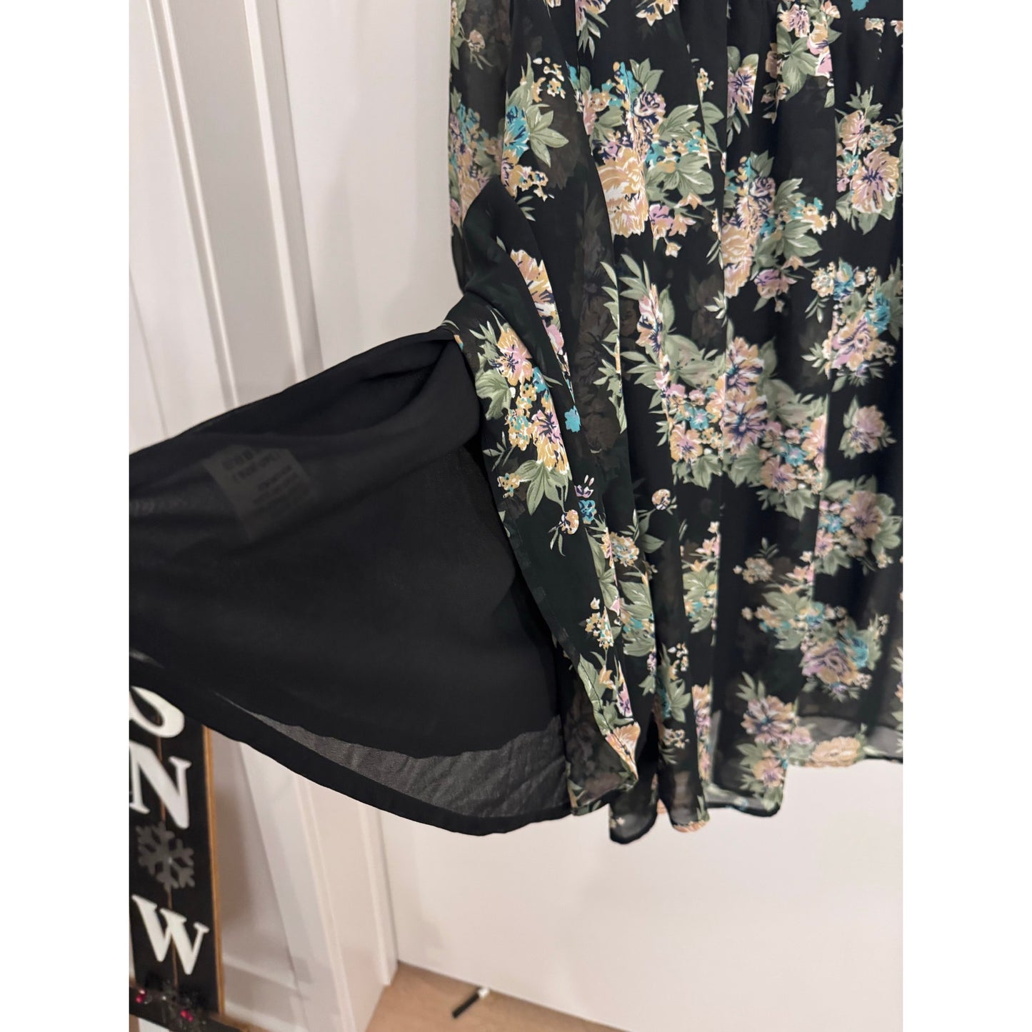 Banjara Floral Babydoll Mini Dress | Size Small