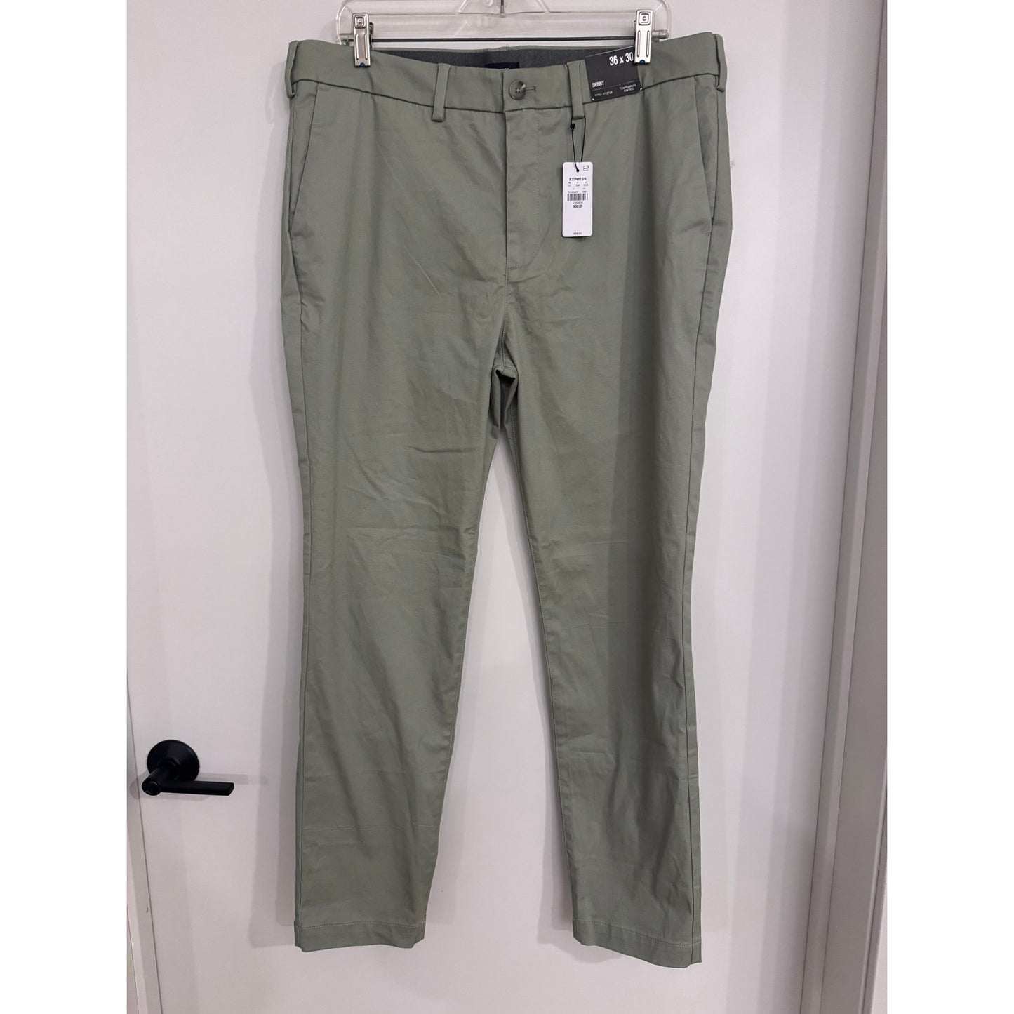 Express Men's Skinny Comfort Waist Hyper Stretch Chino Pants 36x30