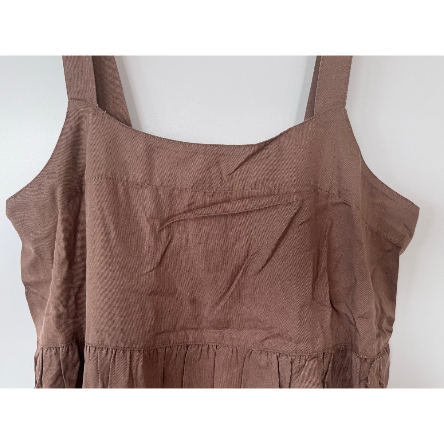 The Drop Britt Maxi Dress — Mushroom — Size Small — NEW