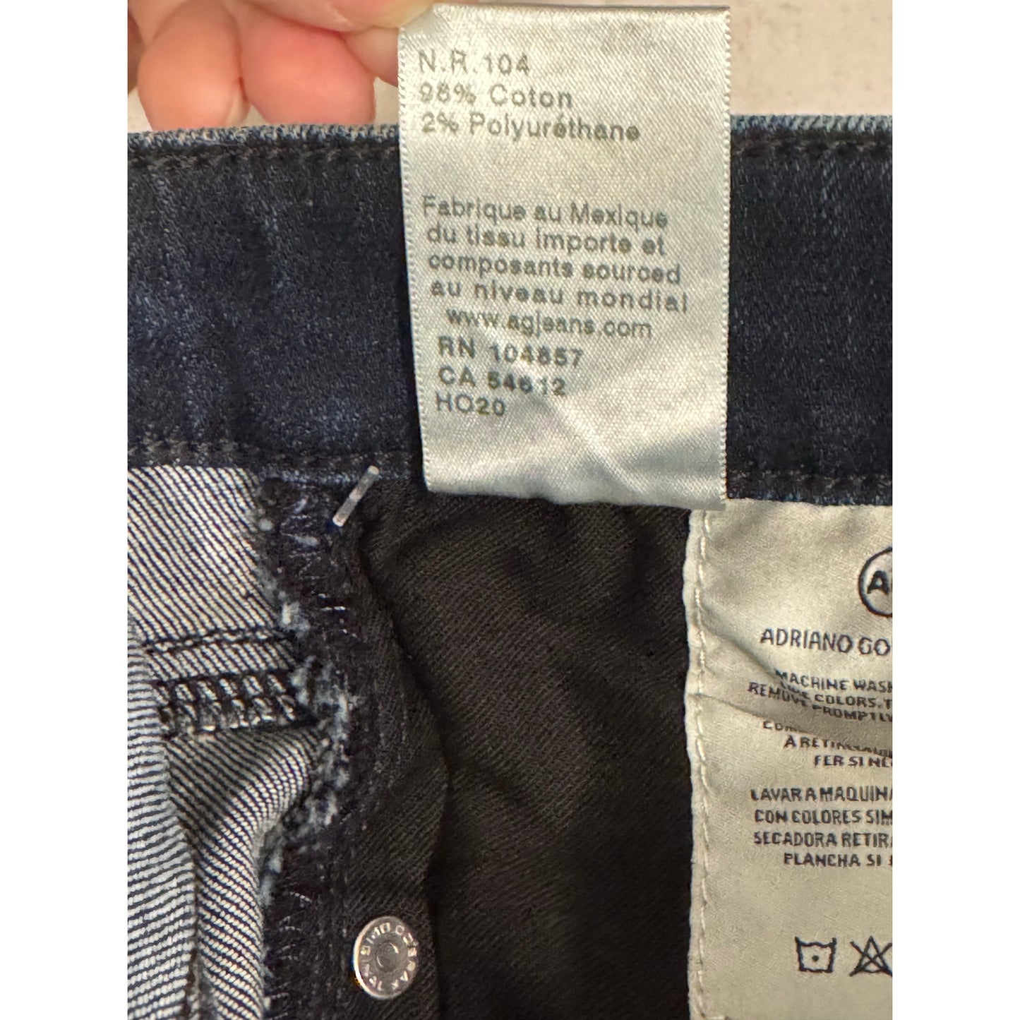 AG Adriano Goldschmied Dark Wash Straight Jeans NWT Size 26R