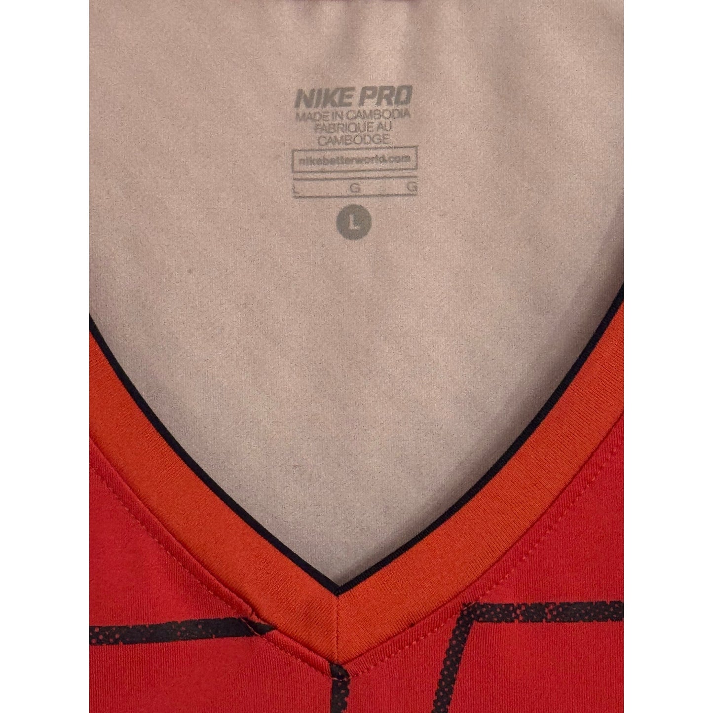 Nike Pro Red Dri-FIT Graphic Tee – Size Large