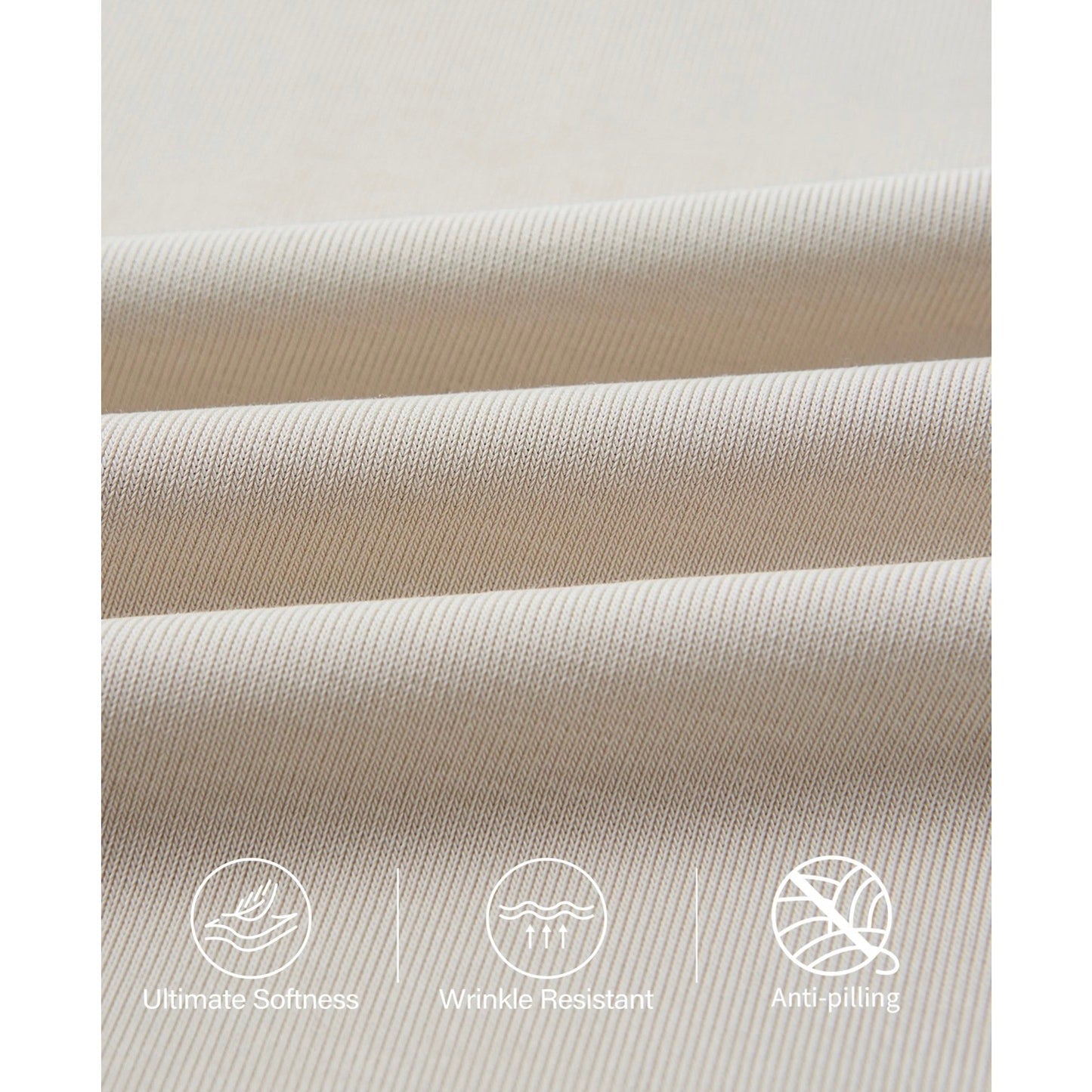 OGL Move NEW Ivory Crewneck Tucked Waist Tee Minimalist Top | Large