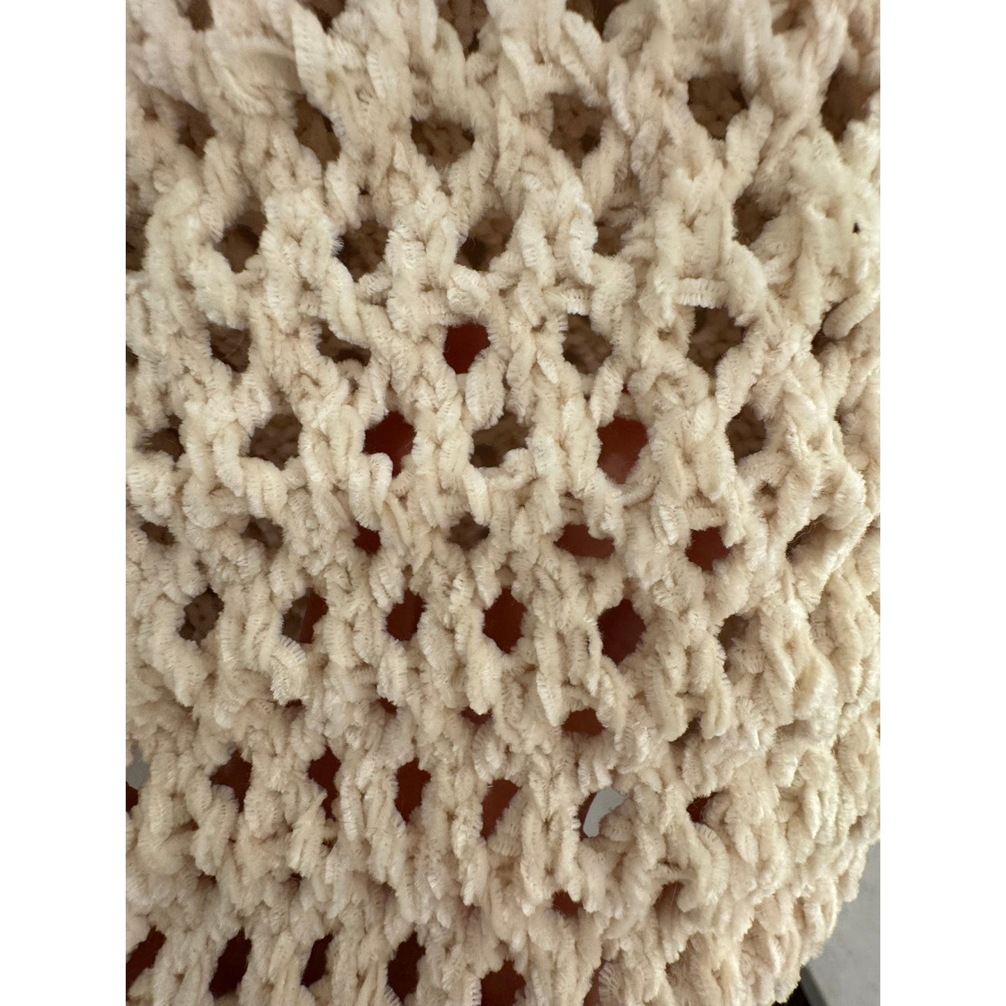 Poof New York Cropped Sweater | Cream | Size Medium NWT