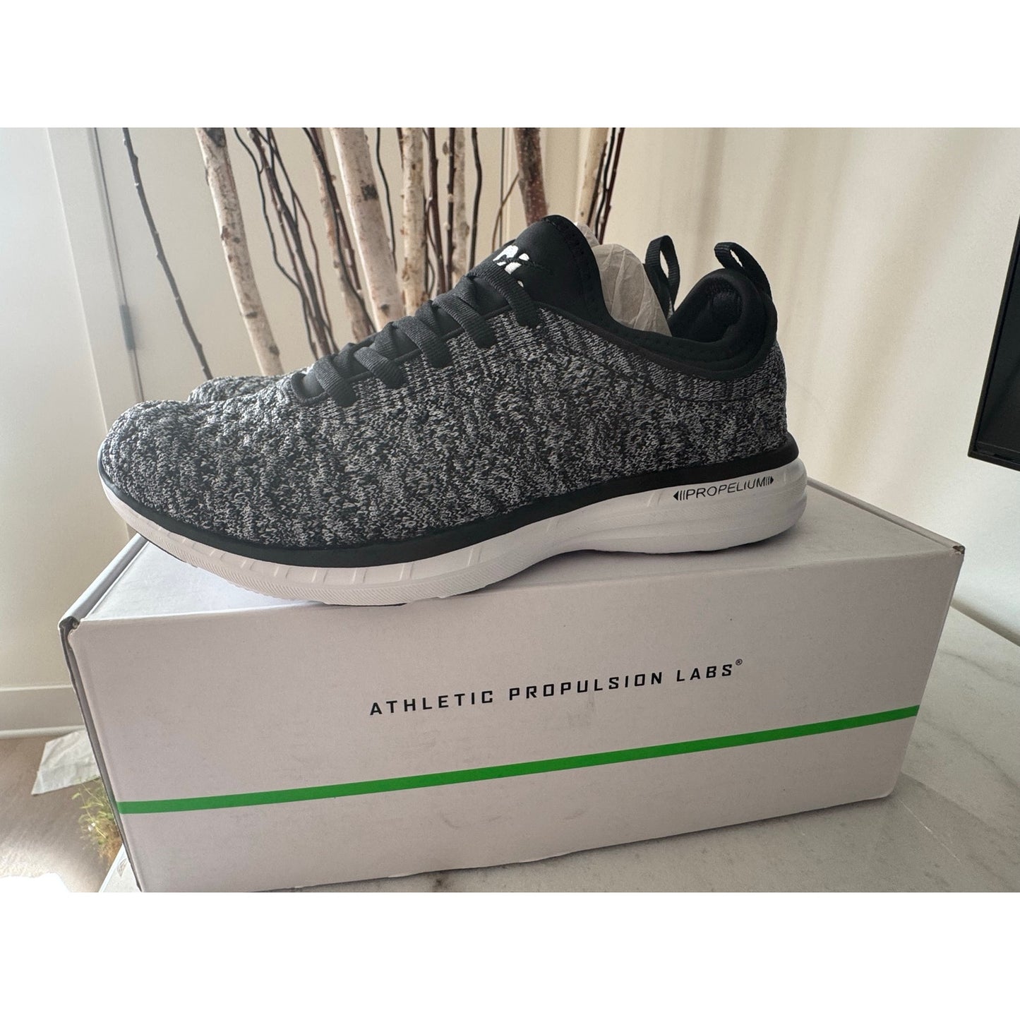 APL TechLoom Phantom W Sneakers Women's 5.5 Black White Melange NEW