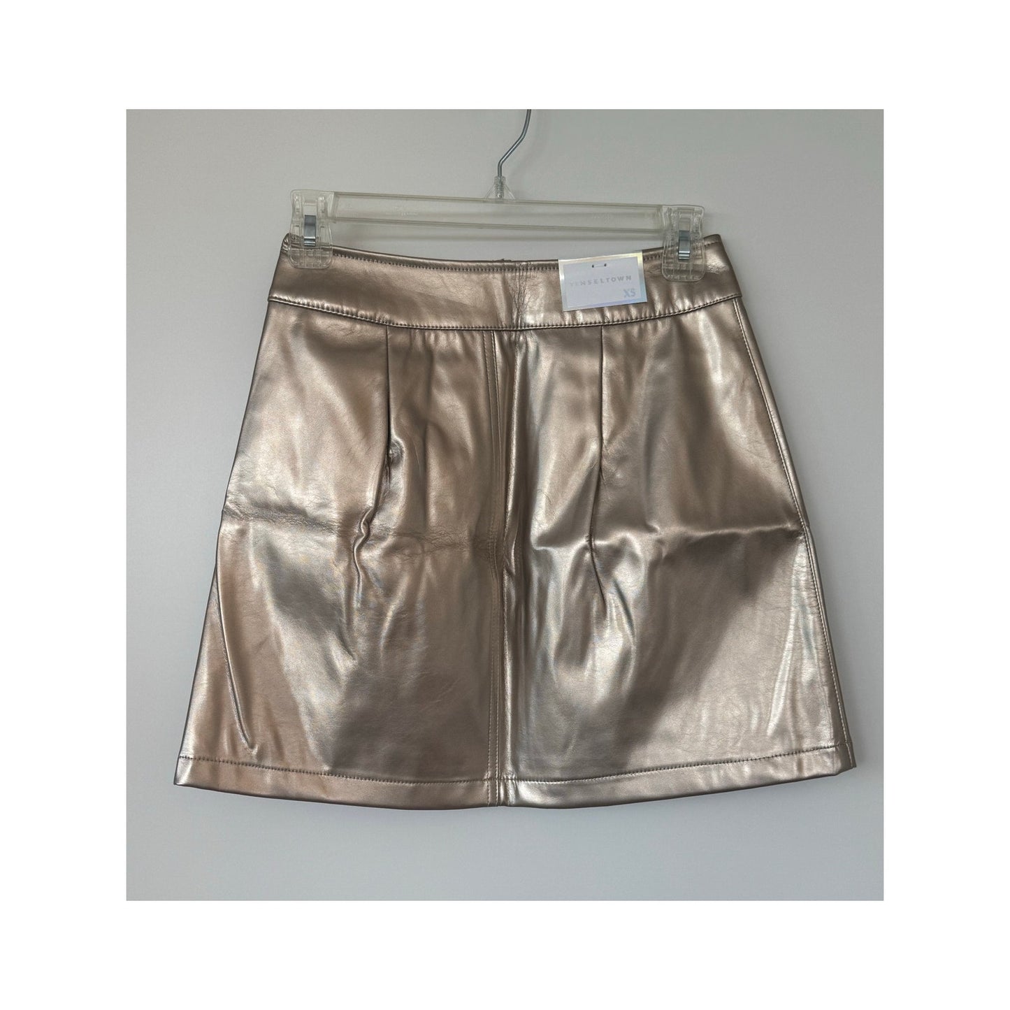 Tinseltown Metallic Mini Skirt | Champagne Gold | XS NWT