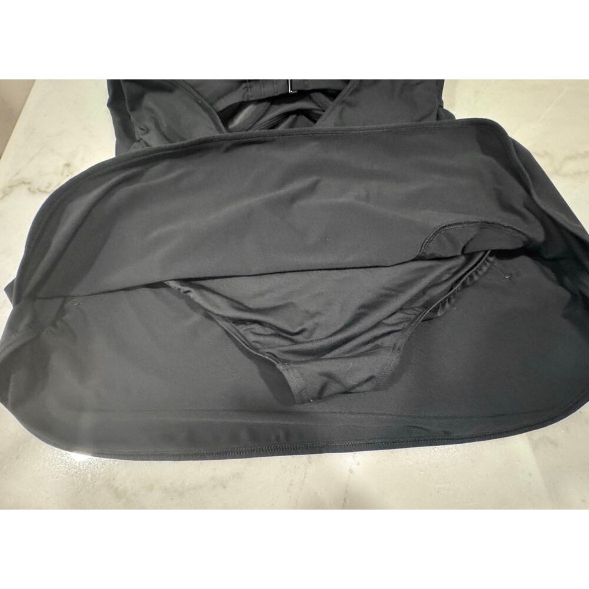 Athleta Tidal Swim Skirt Black XL UPF 50+