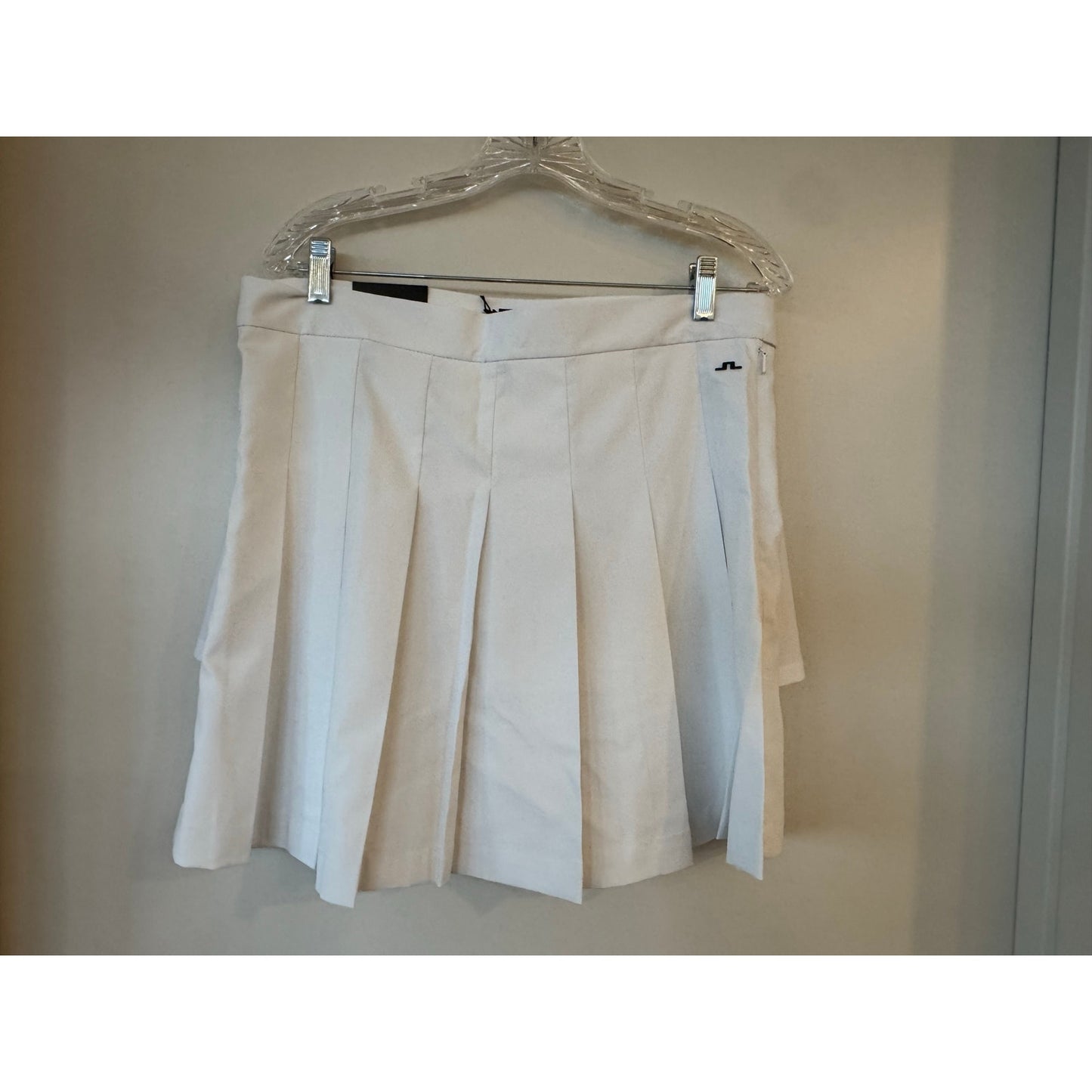 J.Lindeberg Adina Pleated Golf Skirt | Large | NEW White Includes Matching Shorts