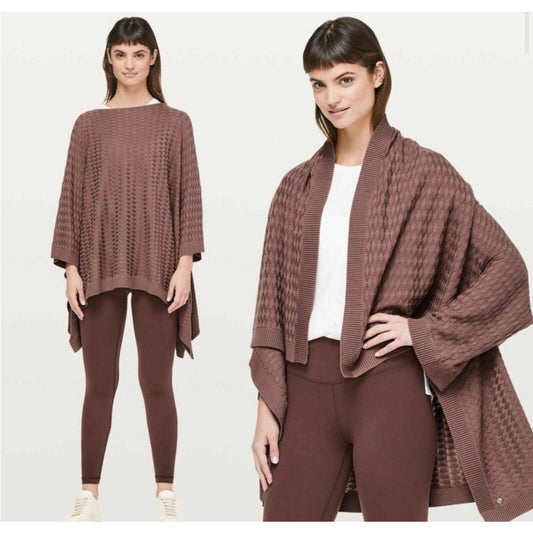 Lululemon Divinity Cashmere Blend Poncho – One Size (OS)